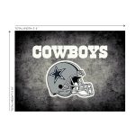 Cowboys Distressed 4 x 6 Area Rug