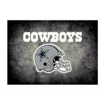 Cowboys Distressed 4 x 6 Area Rug