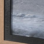 Crashing Wave by Chad Mackay a Hand Embelished Textured Framed Art Print Matted under Glass