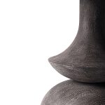 Crossman III 60L x 60W x 30H Dark Brown/Gray Solid Wood Base W/ Round Glass Top Dining Table