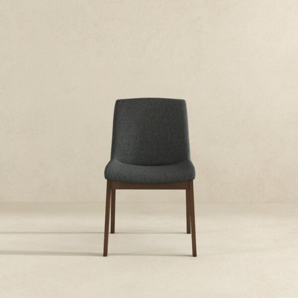 CrystalDarkGreyFabricDiningChair 4