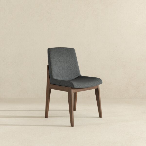CrystalDarkGreyFabricDiningChair 5