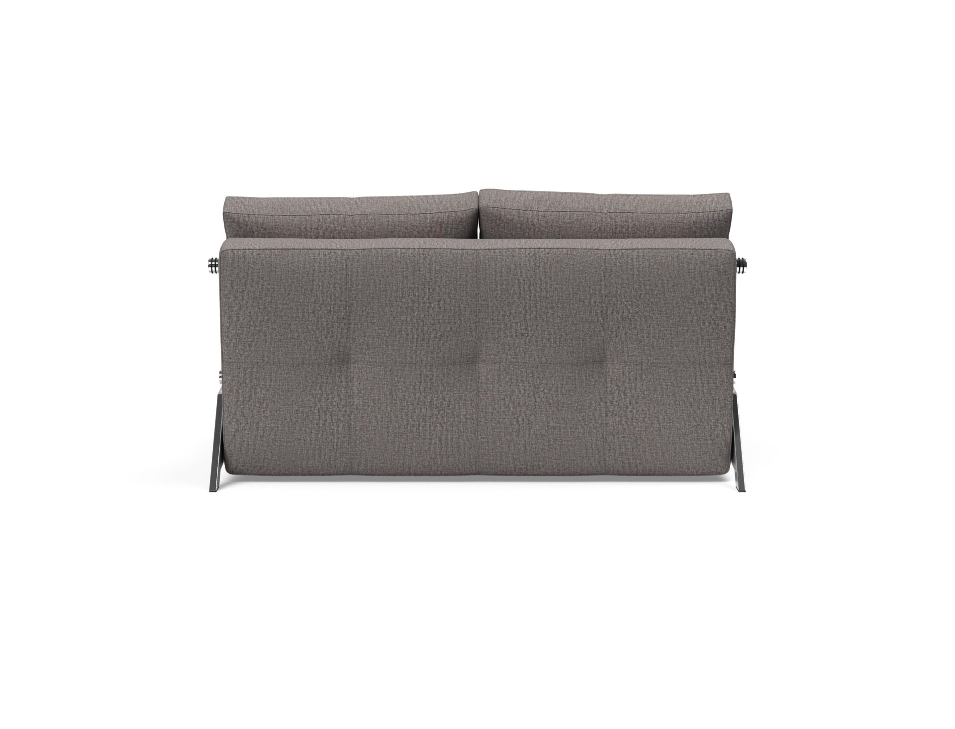 Cubed Full Size Sofa Bed With Chrome Legs - Mixed Dance Grey 9 Cubed Full Size Sofa Bed With Chrome Legs - Mixed Dance Grey - Image 9
