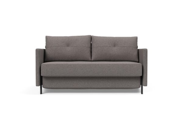Cubed Full Size Sofa Bed With Arms - Mixed Dance Grey