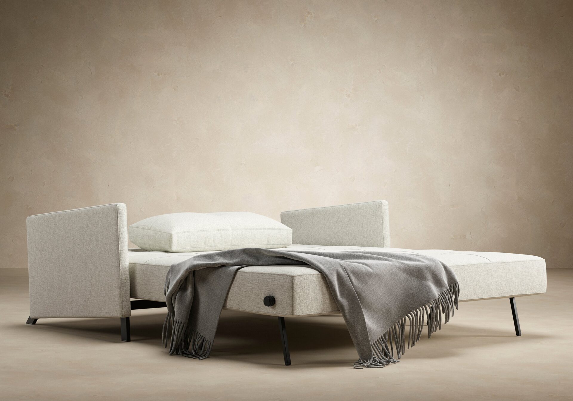 Cubed Queen Size Sofa Bed With Arms - Mixed Dance Natural 9 Cubed Queen Size Sofa Bed With Arms - Mixed Dance Natural - Image 9