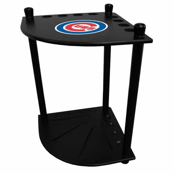 Cubs Solid Wood Corner Cue Rack 2