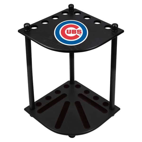 Cubs Solid Wood Corner Cue Rack 4