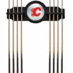 Calgary Flames Black Logo Cue Rack