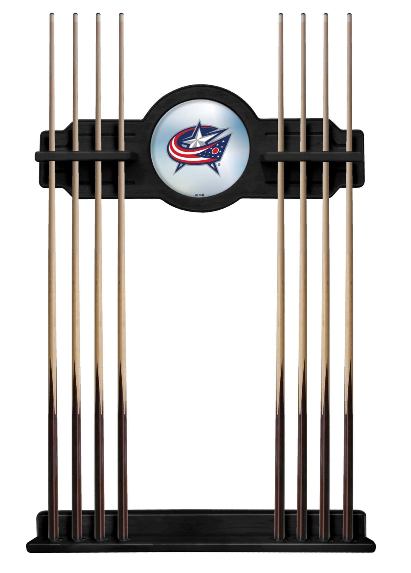 Columbus Blue Jackets Black Logo Cue Rack 1 Columbus Blue Jackets Black Logo Cue Rack