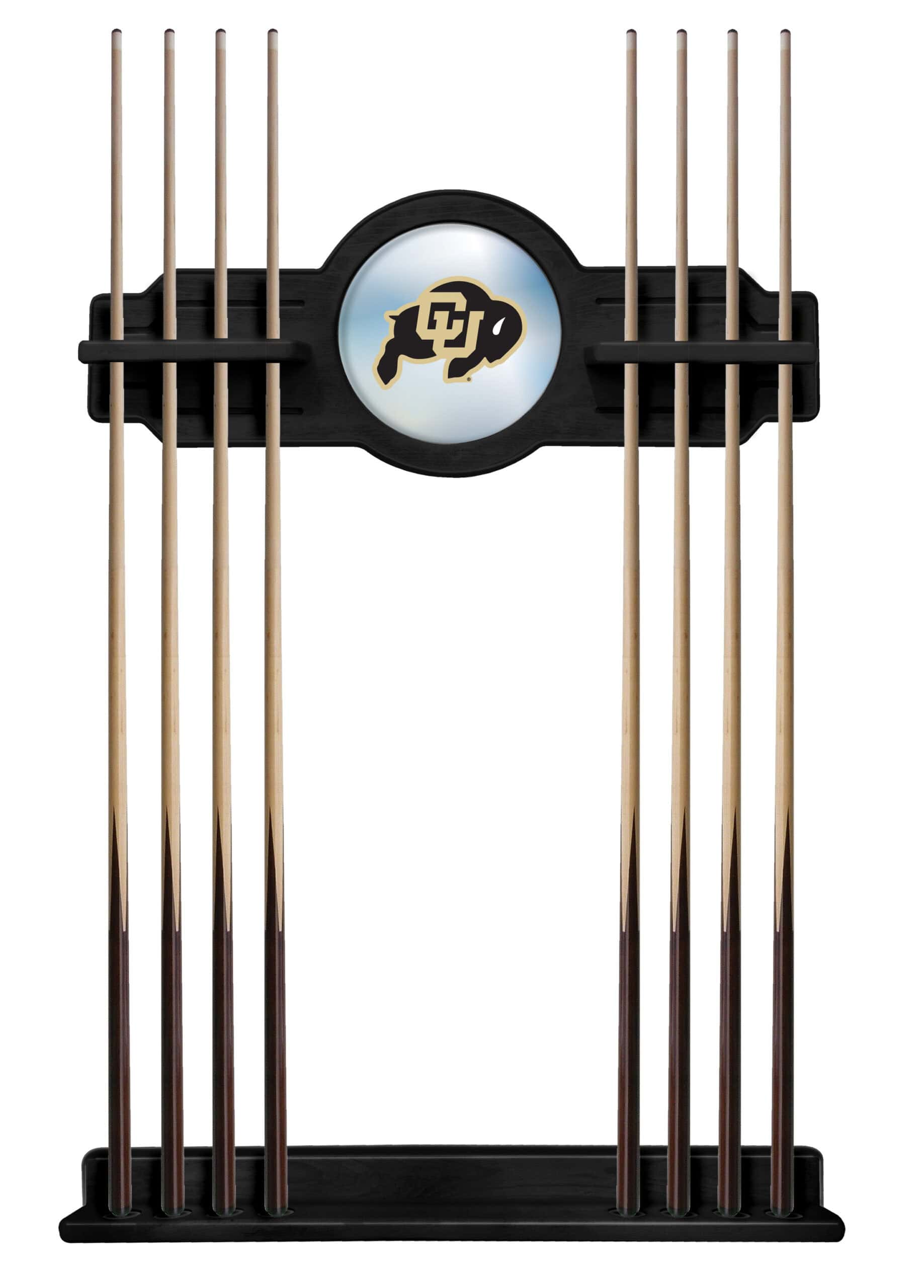 University of Colorado Black Logo Cue Rack 8 University of Colorado Black Logo Cue Rack