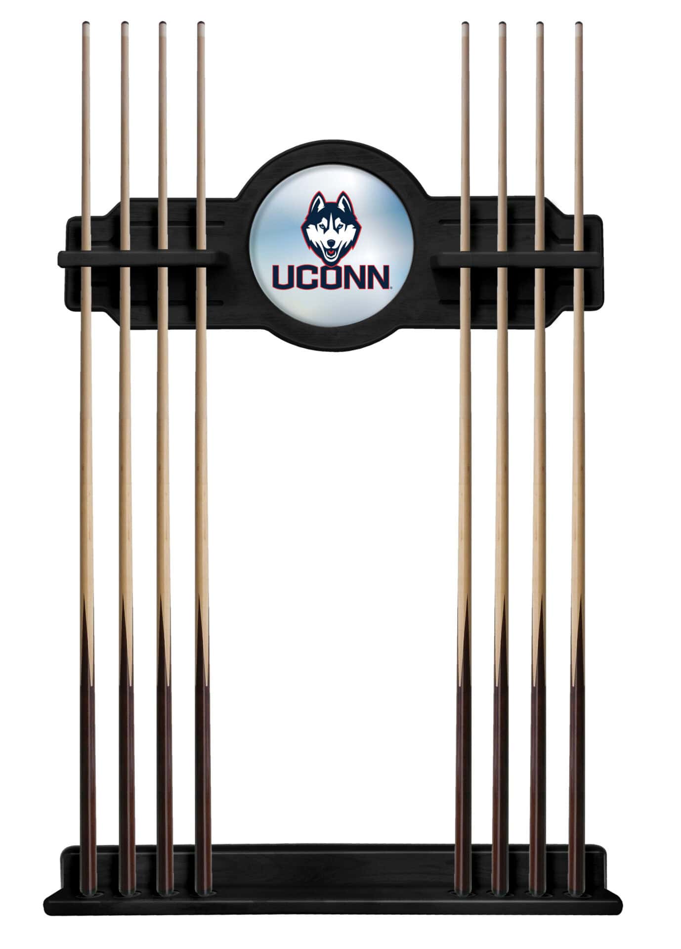 University of Connecticut Black Logo Cue Rack 1 University of Connecticut Black Logo Cue Rack