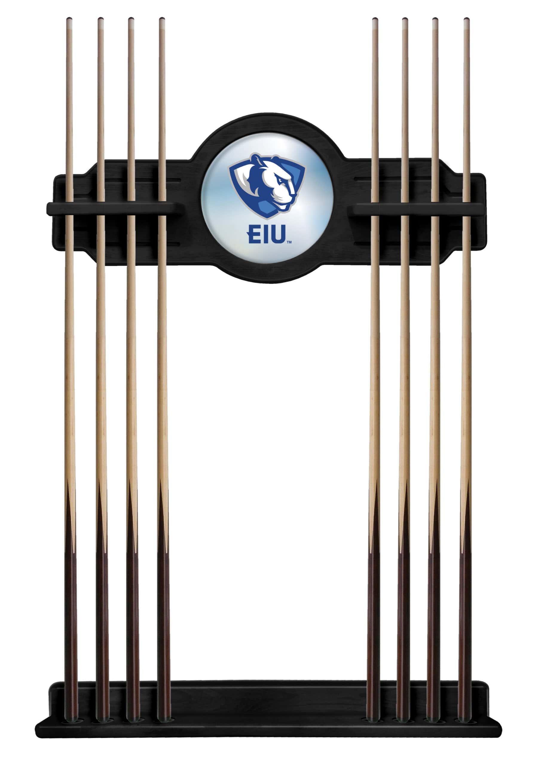Eastern Illinois University Black Logo Cue Rack 8 Eastern Illinois University Black Logo Cue Rack
