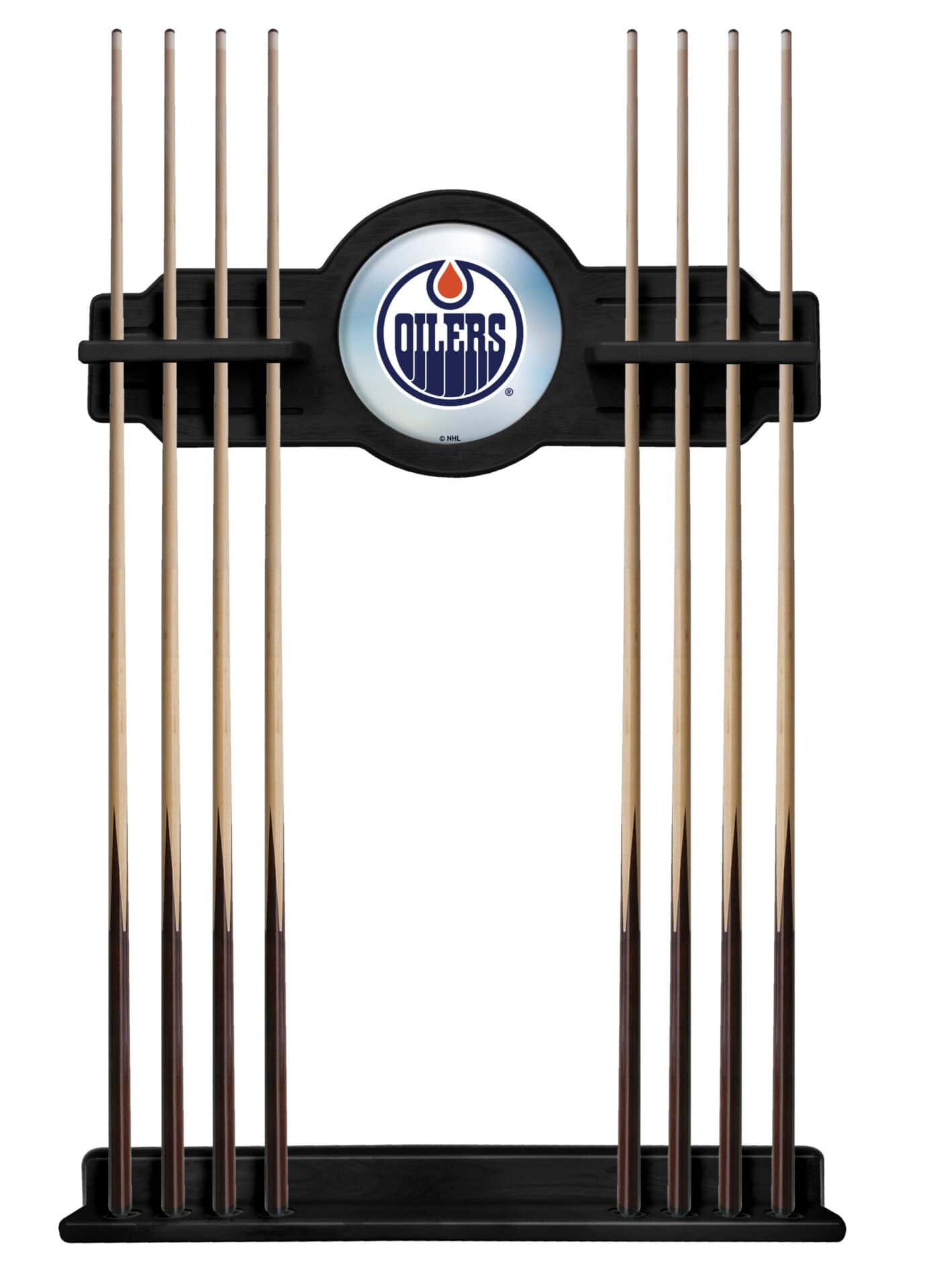 Edmonton Oilers Black Logo Cue Rack 1 Edmonton Oilers Black Logo Cue Rack