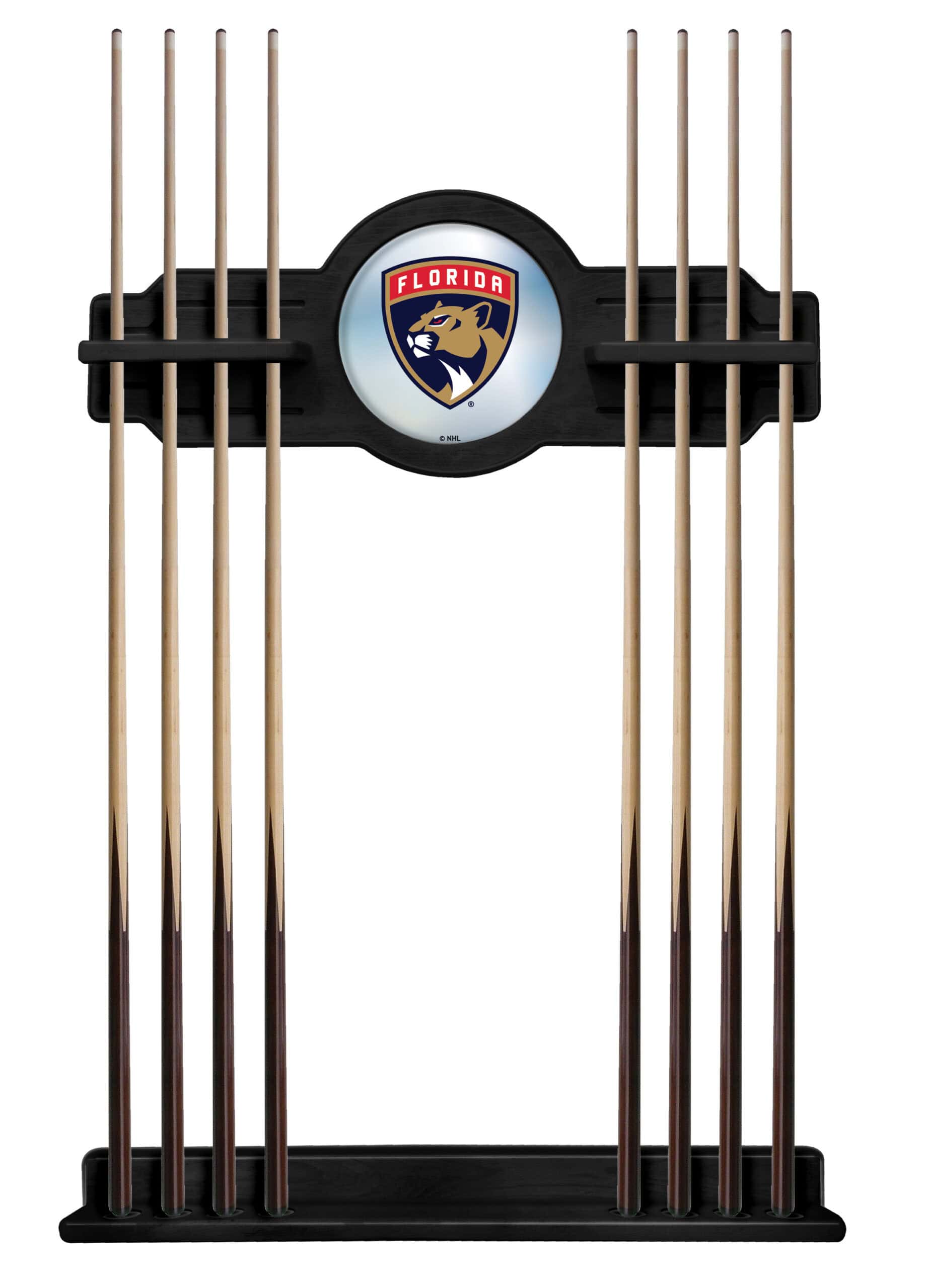 Florida Panthers Black Logo Cue Rack 7 Florida Panthers Black Logo Cue Rack
