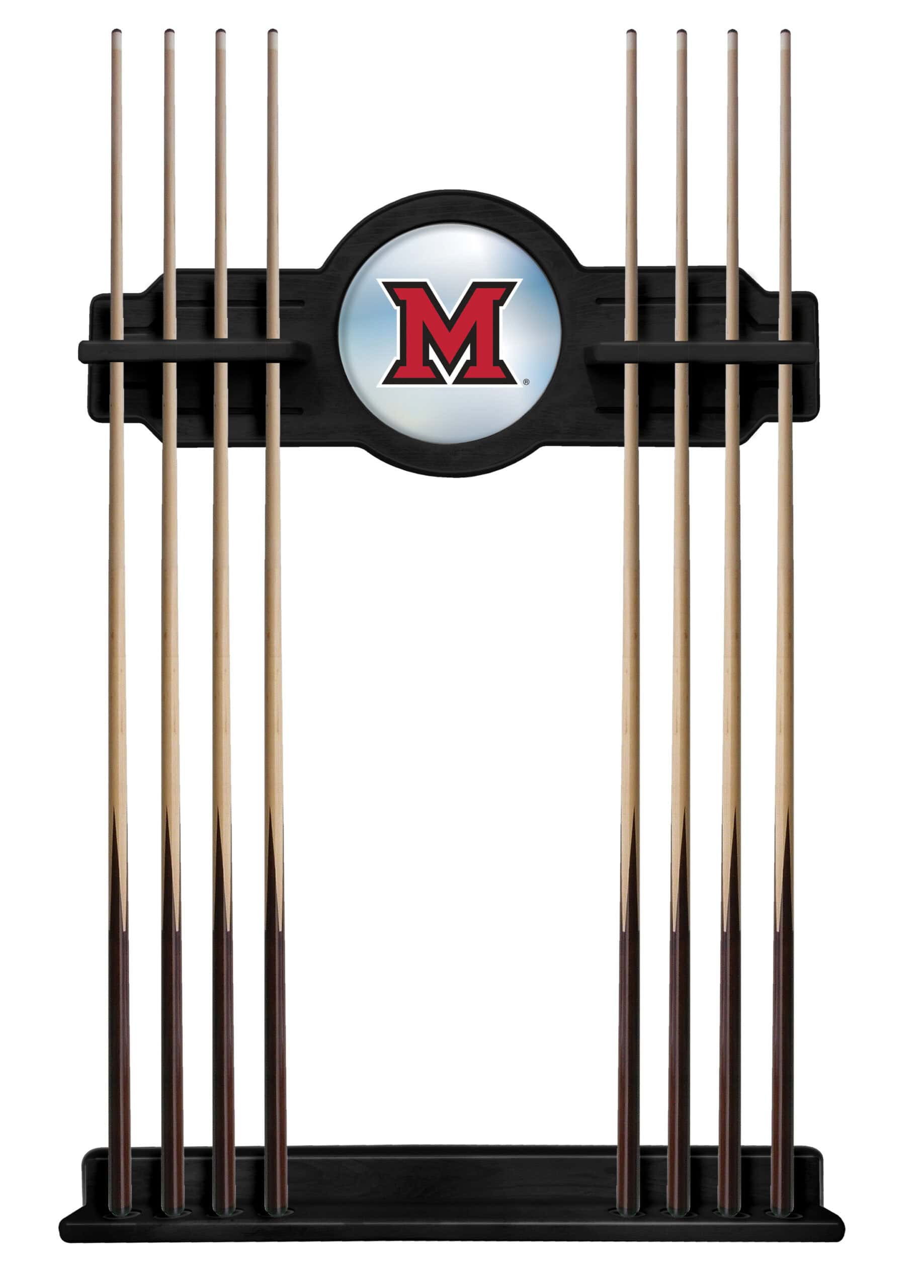 Miami University (OH) Black Logo Cue Rack 8 Miami University (OH) Black Logo Cue Rack