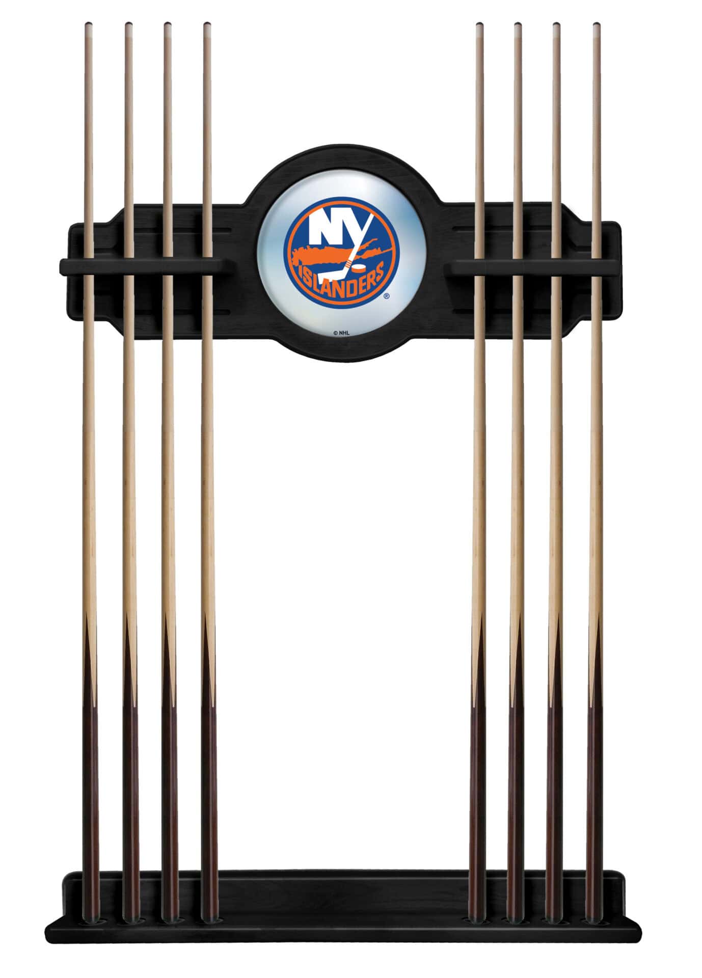 New York Islanders Black Logo Cue Rack 1 New York Islanders Black Logo Cue Rack