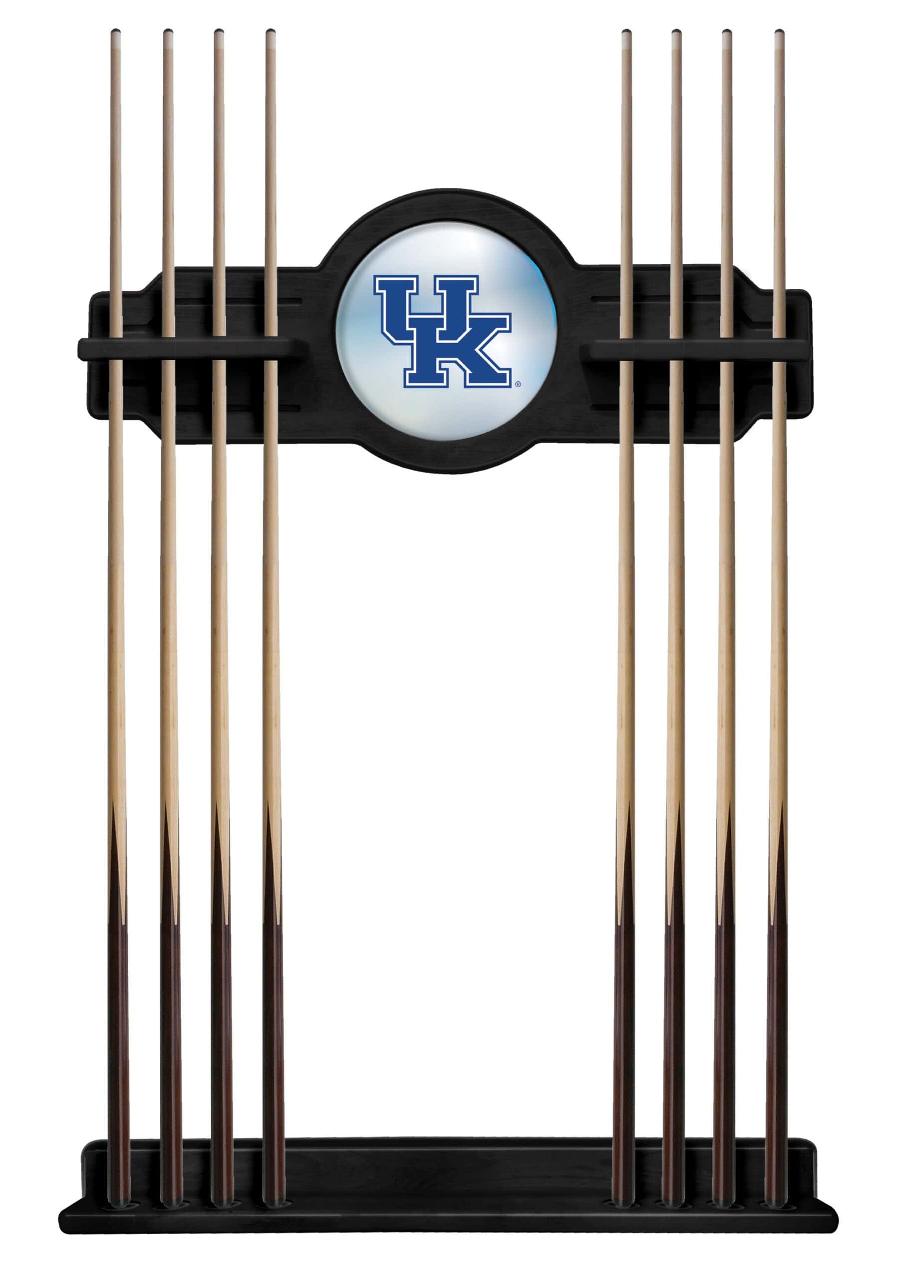 University of Kentucky (UK) Black Logo Cue Rack 8 University of Kentucky (UK) Black Logo Cue Rack