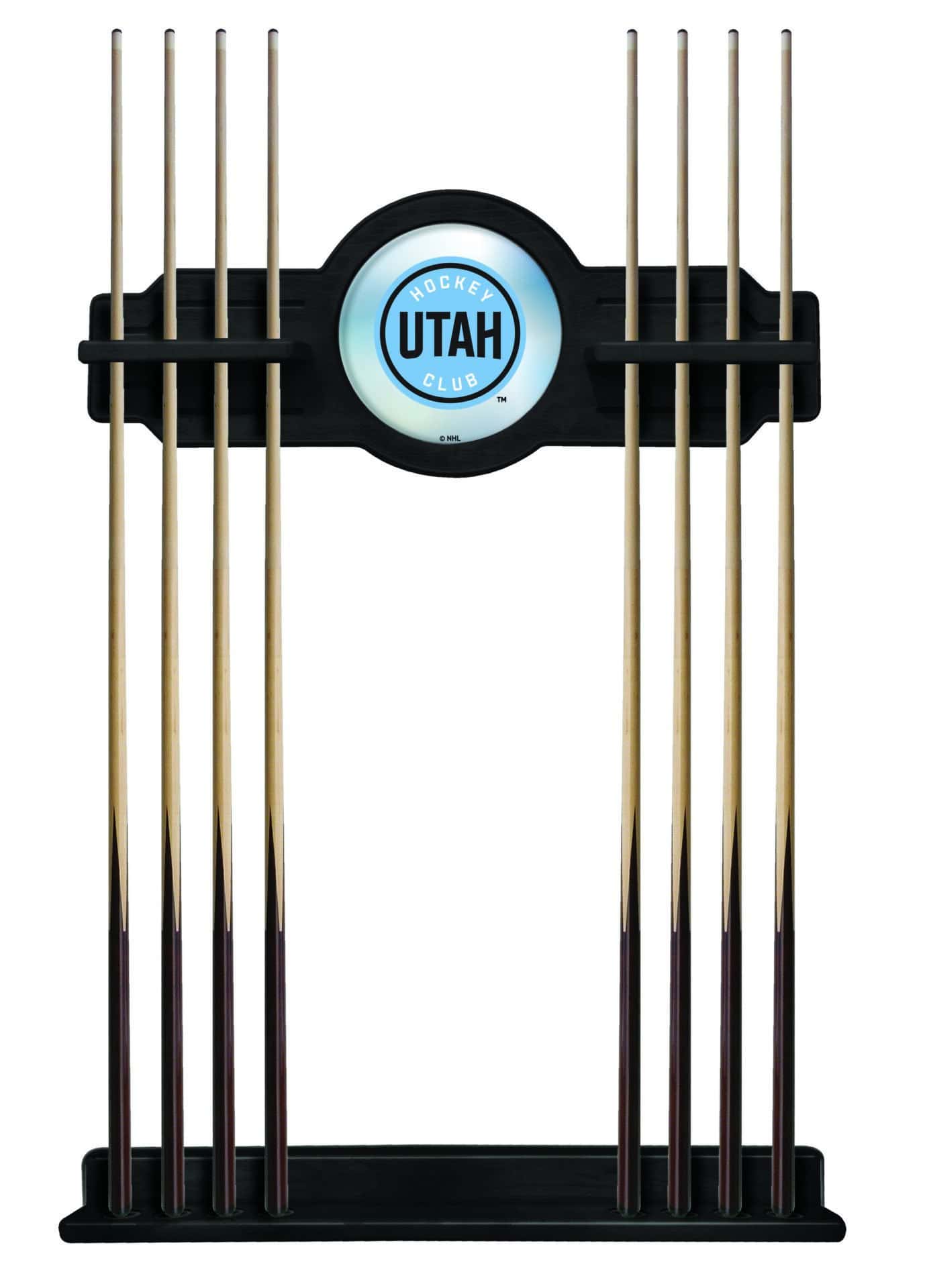 Utah Hockey Club Black Logo Cue Rack 1 Utah Hockey Club Black Logo Cue Rack