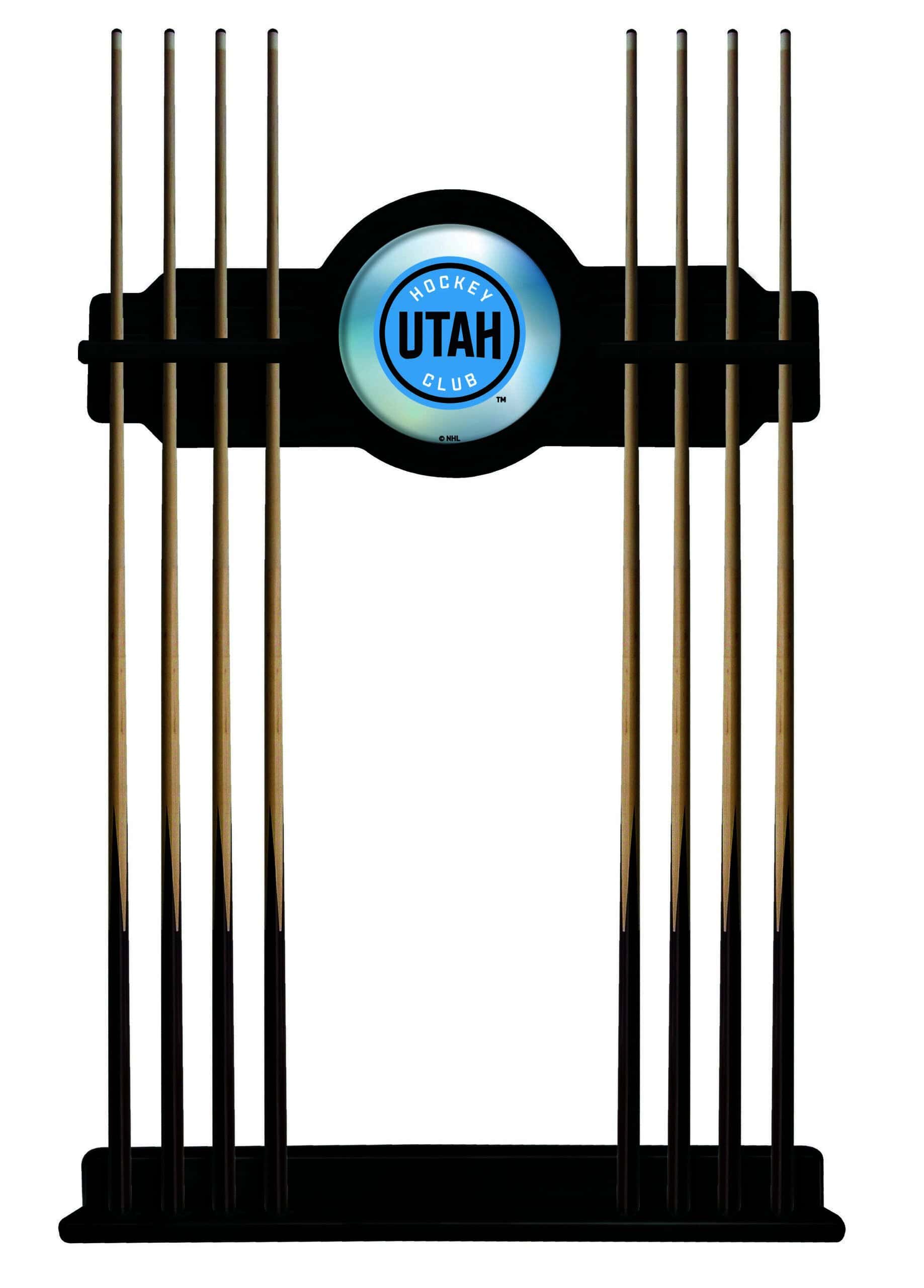 Utah Hockey Club Black Logo Cue Rack 7 Utah Hockey Club Black Logo Cue Rack
