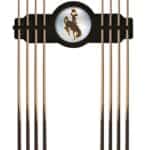 University of Wyoming Black Logo Cue Rack 8 University of Wyoming Black Logo Cue Rack