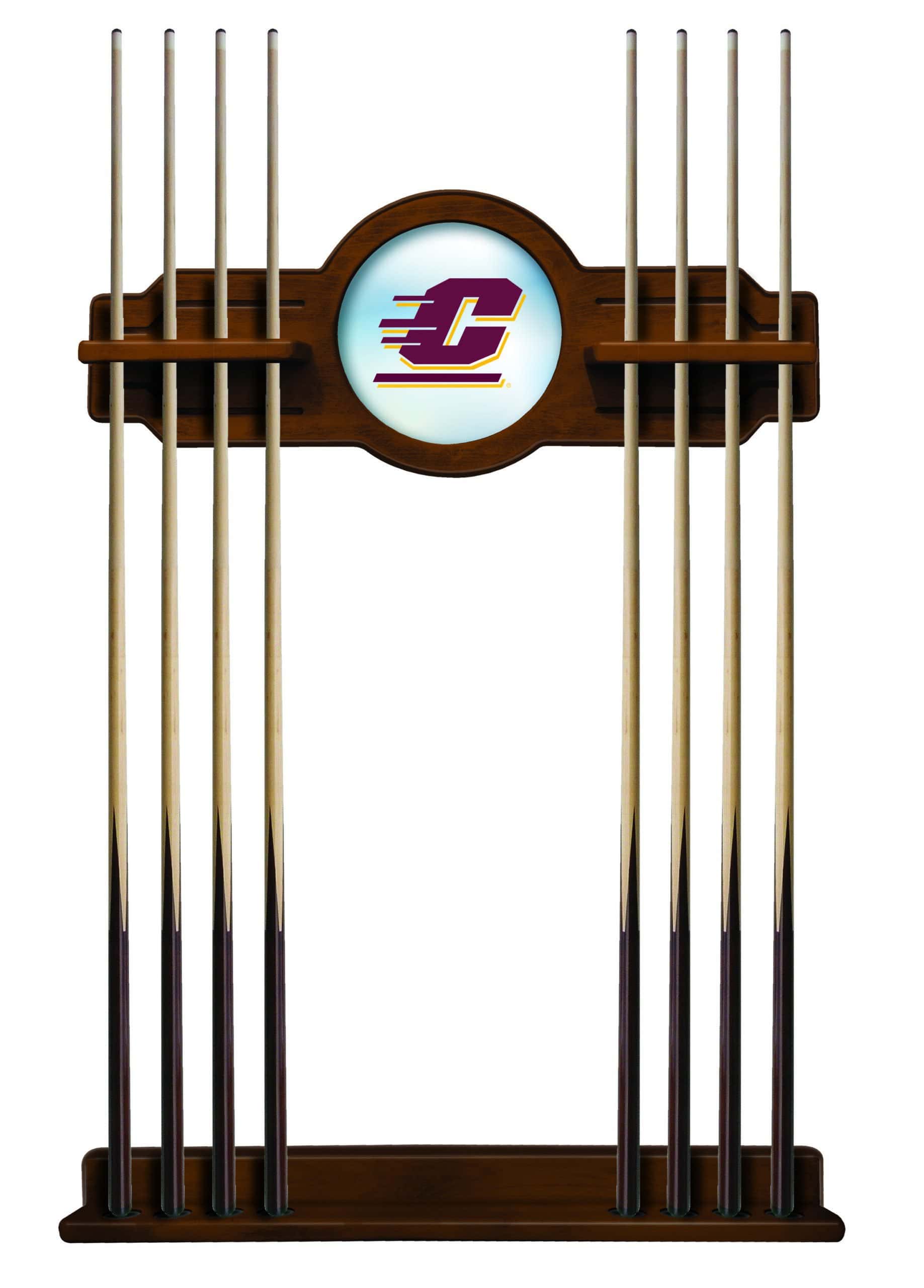 Central Michigan University Chardonnay Logo Cue Rack 7 Central Michigan University Chardonnay Logo Cue Rack