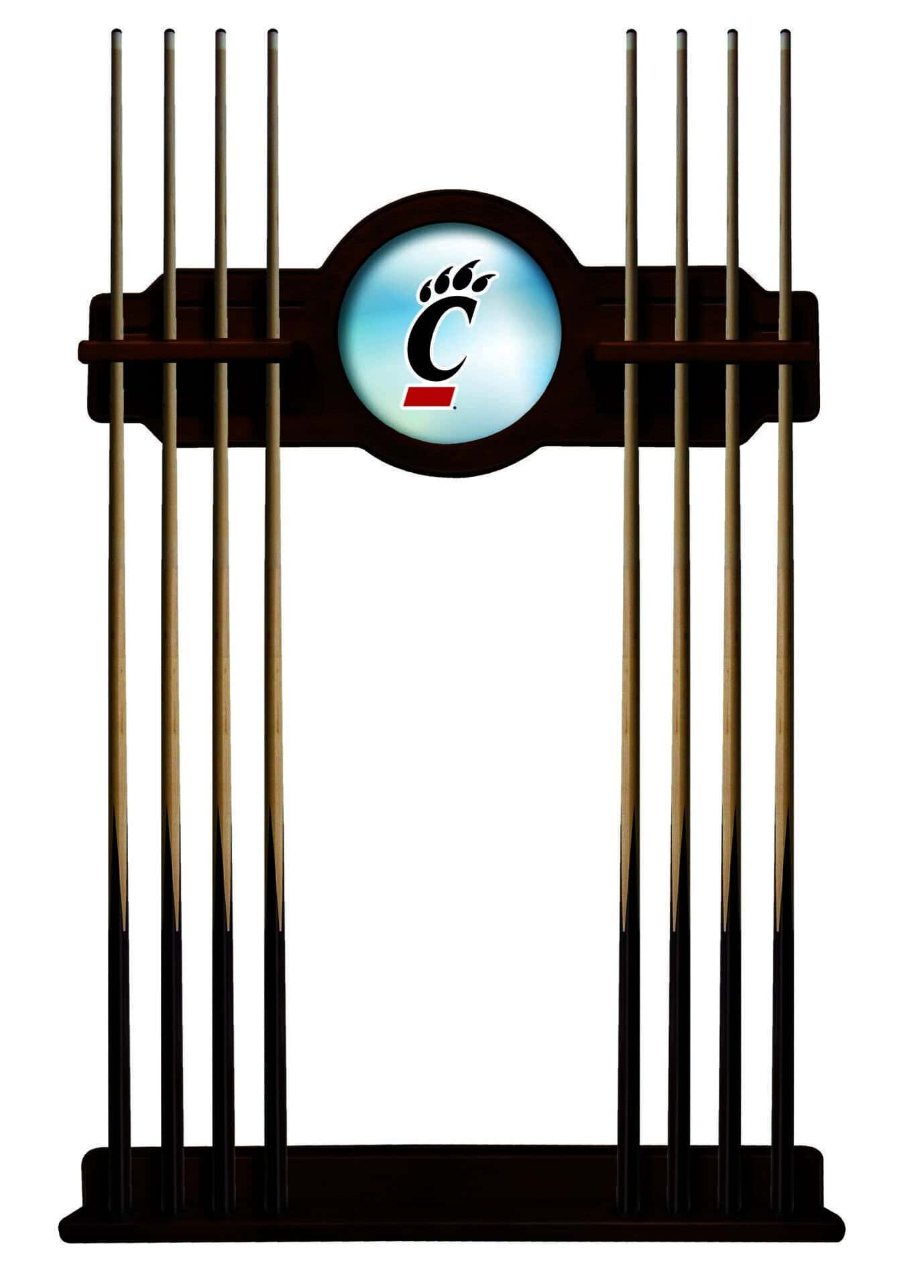 University of Cincinnati Chardonnay Logo Cue Rack 1 University of Cincinnati Chardonnay Logo Cue Rack