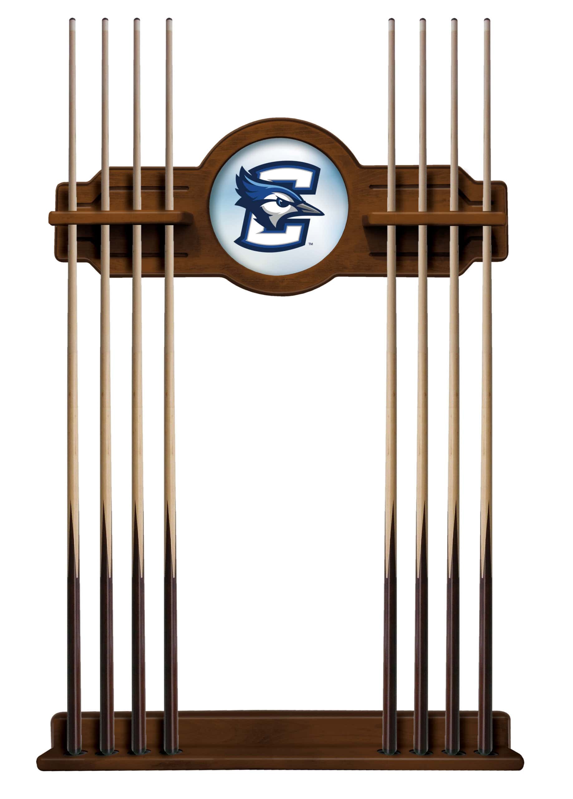 Creighton University Chardonnay Logo Cue Rack 8 Creighton University Chardonnay Logo Cue Rack
