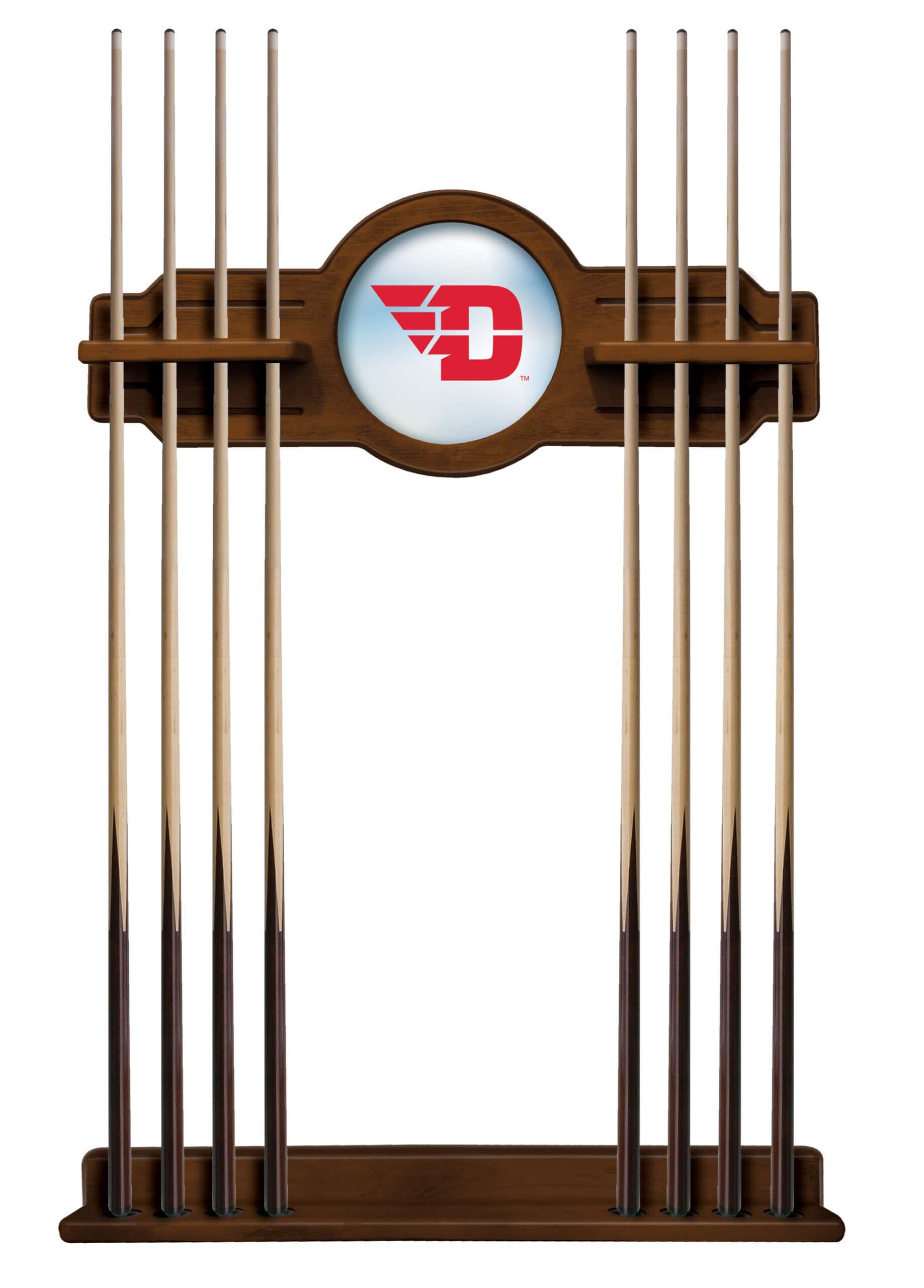 University of Dayton Chardonnay Logo Cue Rack 8 University of Dayton Chardonnay Logo Cue Rack