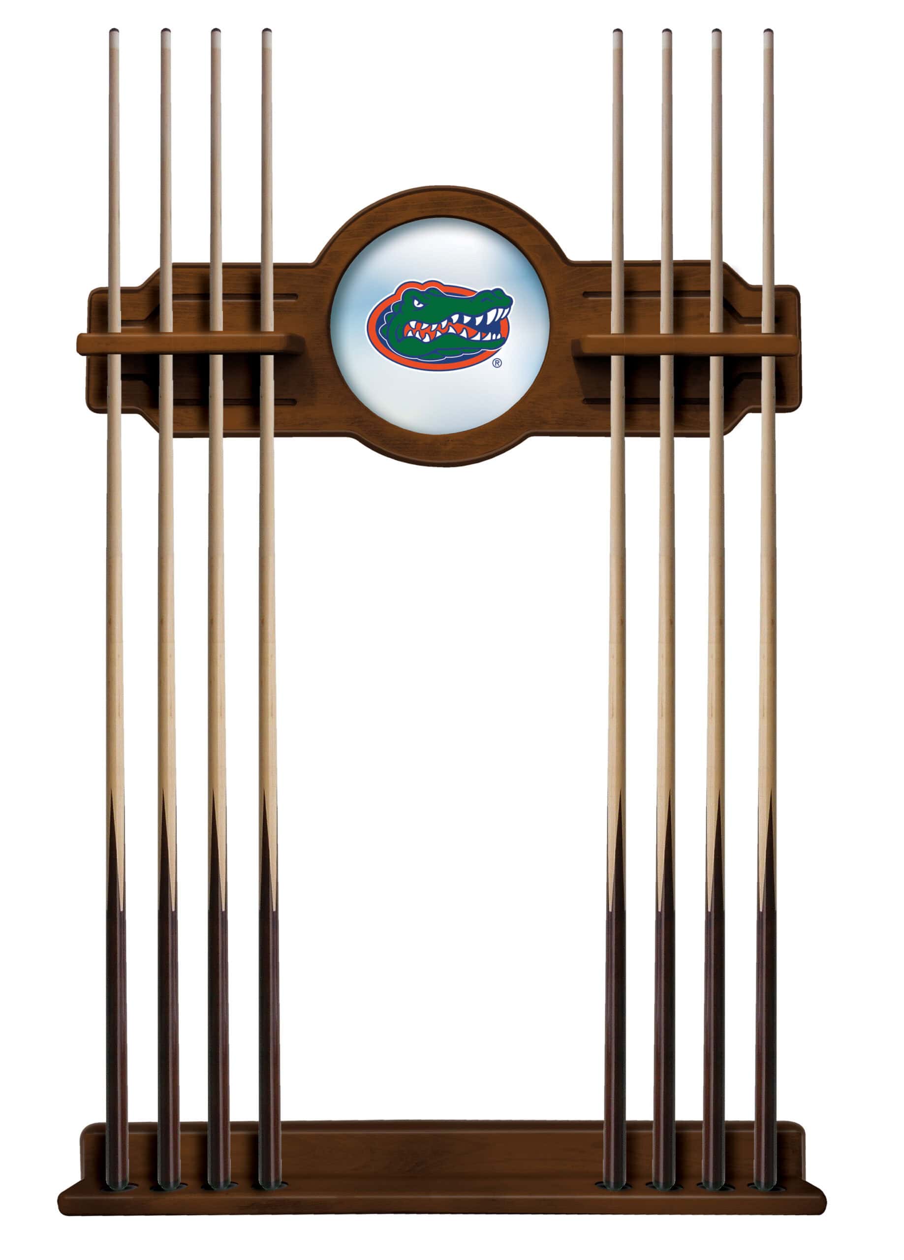 University of Florida Chardonnay Logo Cue Rack 7 University of Florida Chardonnay Logo Cue Rack