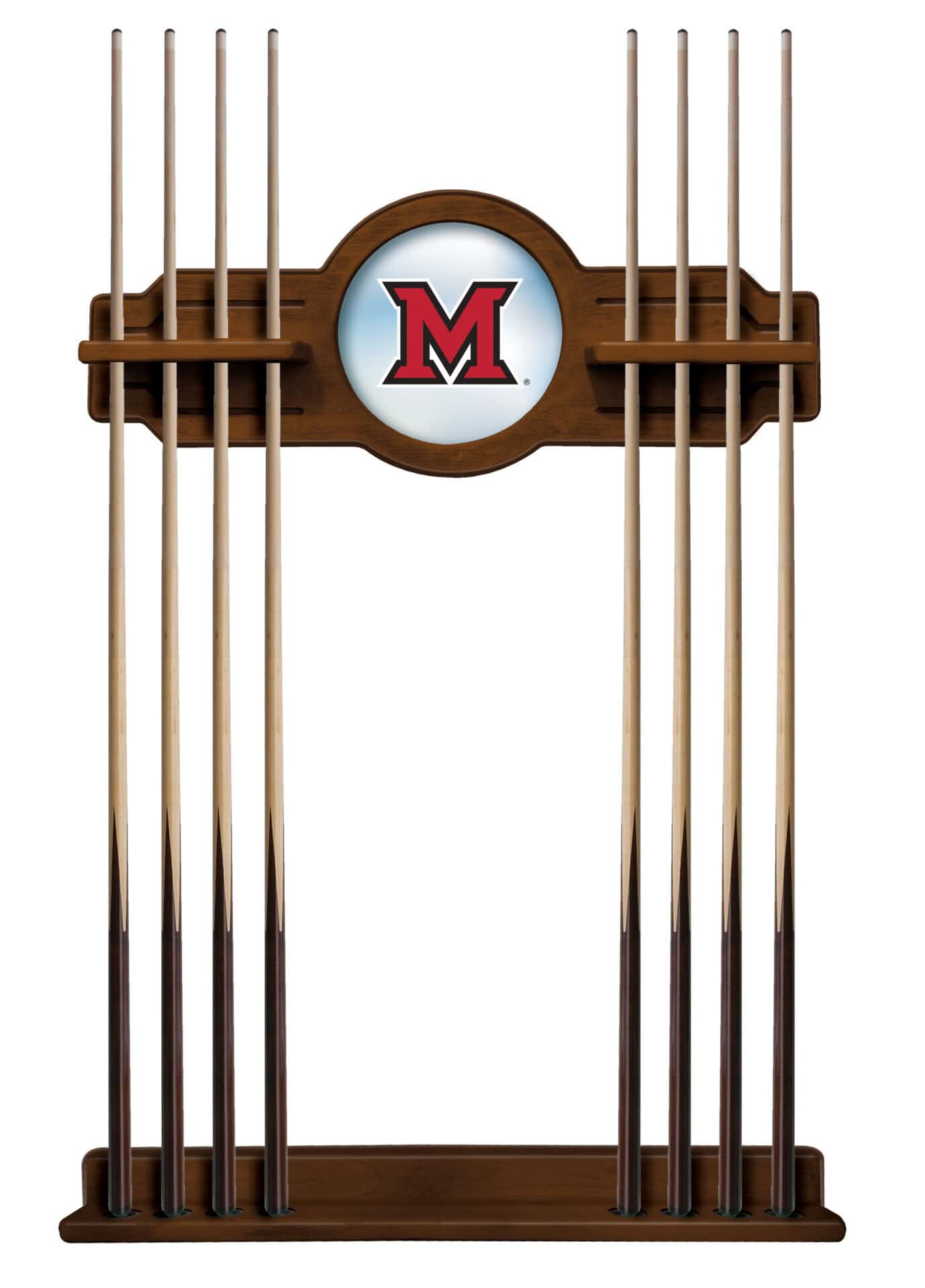 Miami University (OH) Chardonnay Logo Cue Rack 1 Miami University (OH) Chardonnay Logo Cue Rack