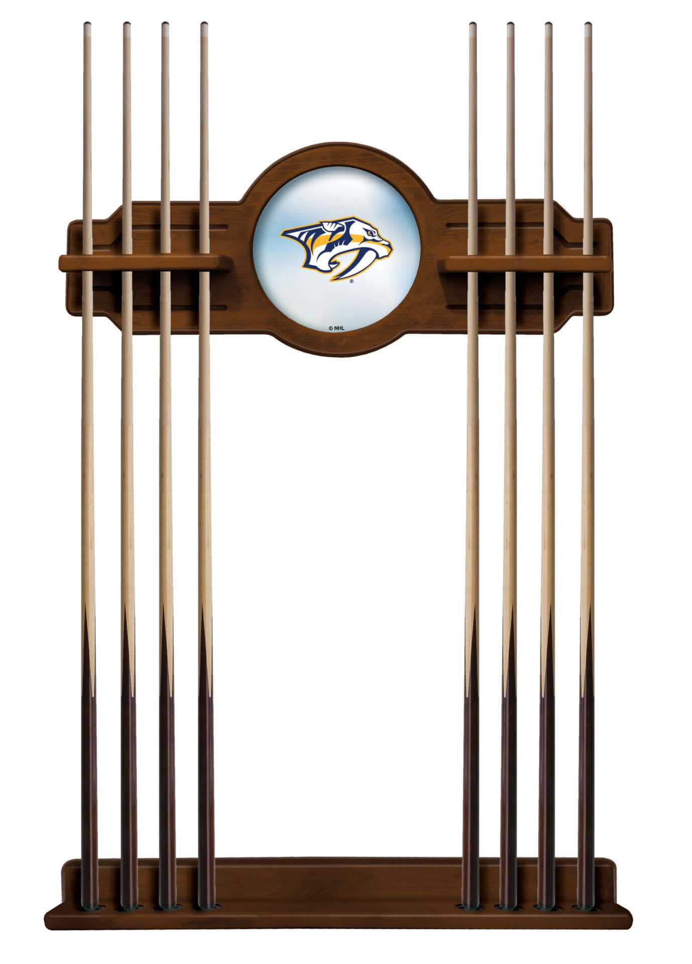 Nashville Predators Chardonnay Logo Cue Rack 1 Nashville Predators Chardonnay Logo Cue Rack
