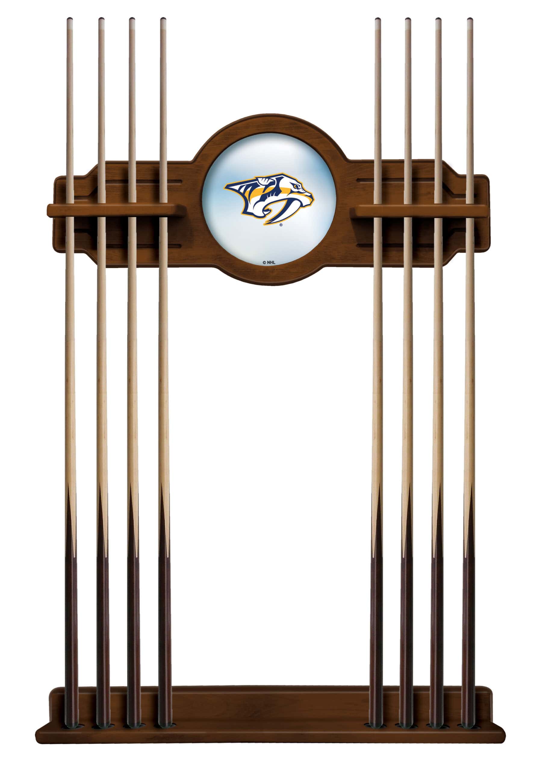 Nashville Predators Chardonnay Logo Cue Rack 7 Nashville Predators Chardonnay Logo Cue Rack