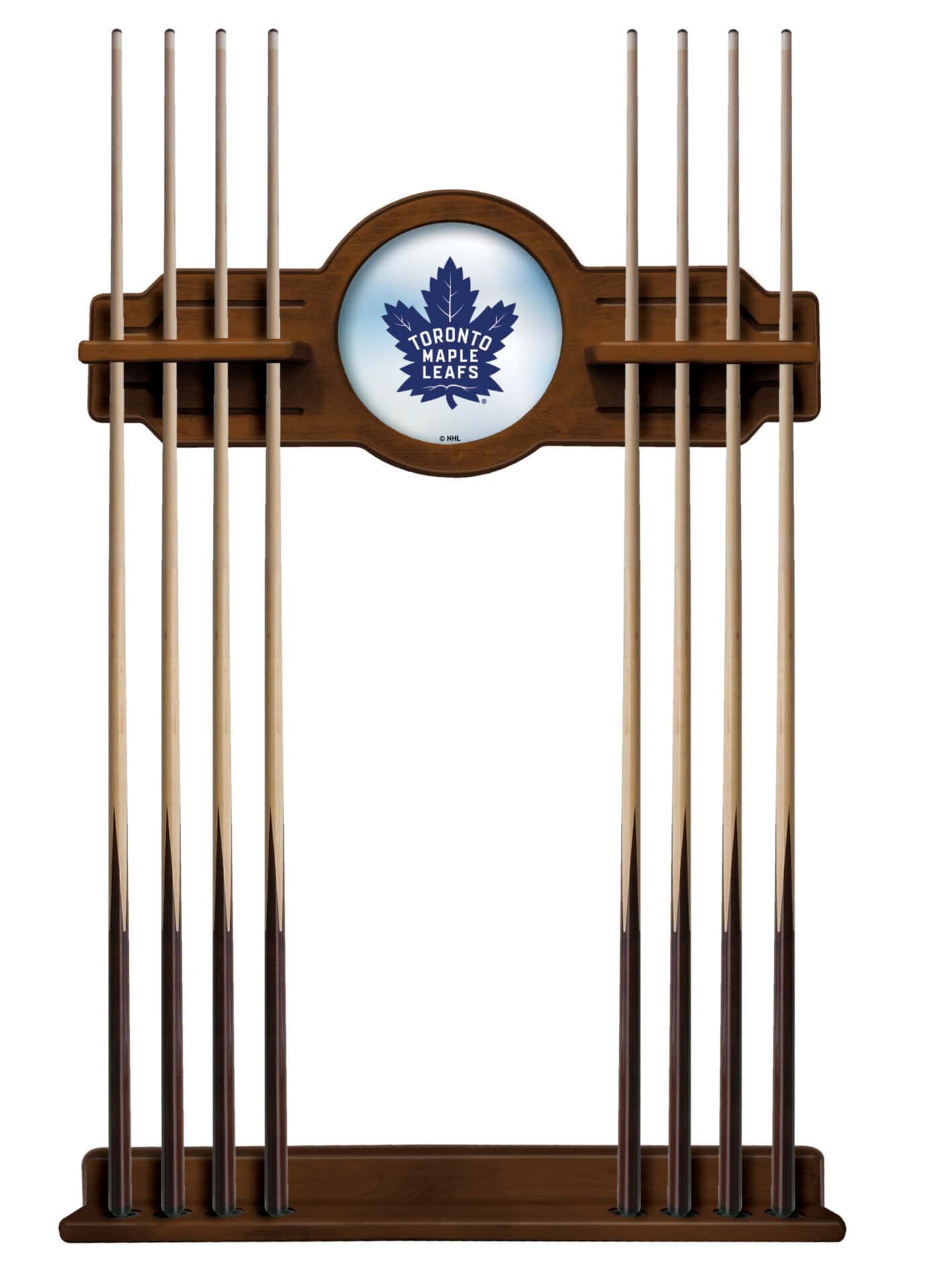 Toronto Maple Leafs Chardonnay Logo Cue Rack 1 Toronto Maple Leafs Chardonnay Logo Cue Rack
