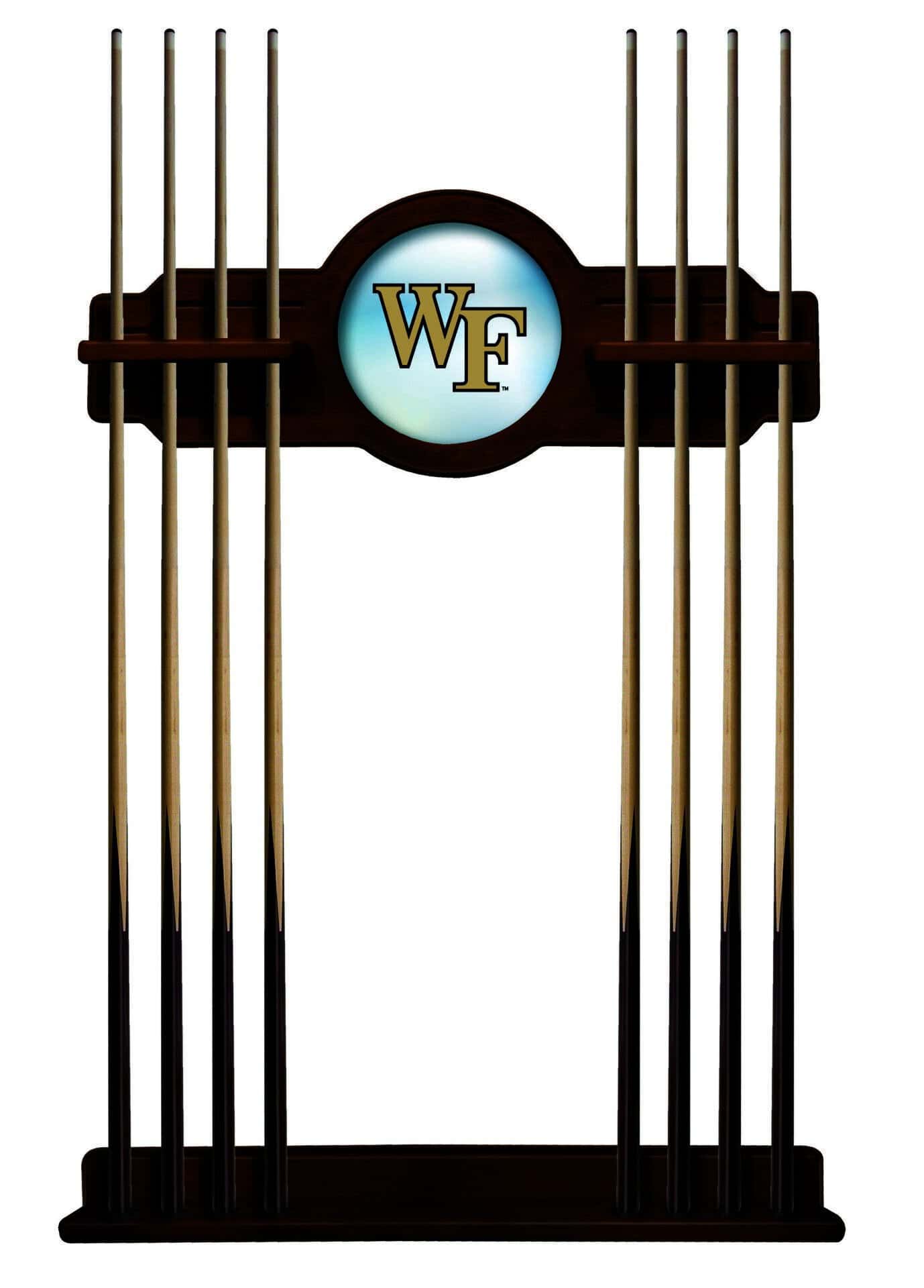 Wake Forest University Chardonnay Logo Cue Rack 1 Wake Forest University Chardonnay Logo Cue Rack