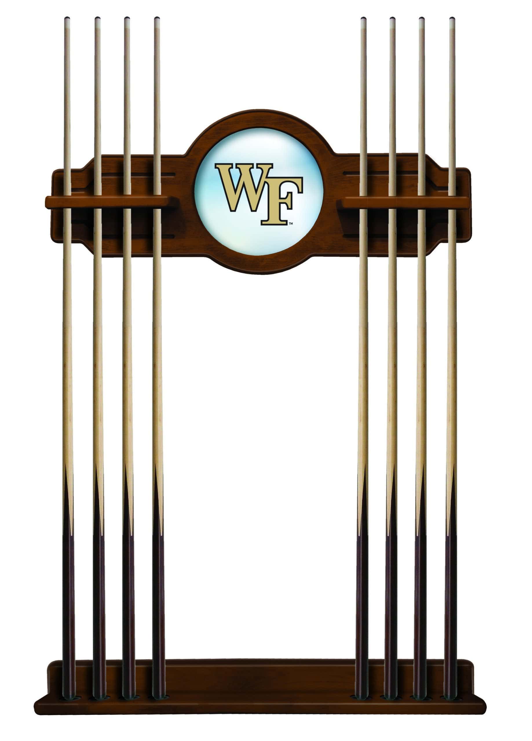 Wake Forest University Chardonnay Logo Cue Rack 8 Wake Forest University Chardonnay Logo Cue Rack