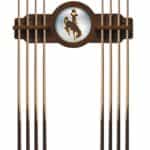 University of Wyoming Chardonnay Logo Cue Rack 8 University of Wyoming Chardonnay Logo Cue Rack