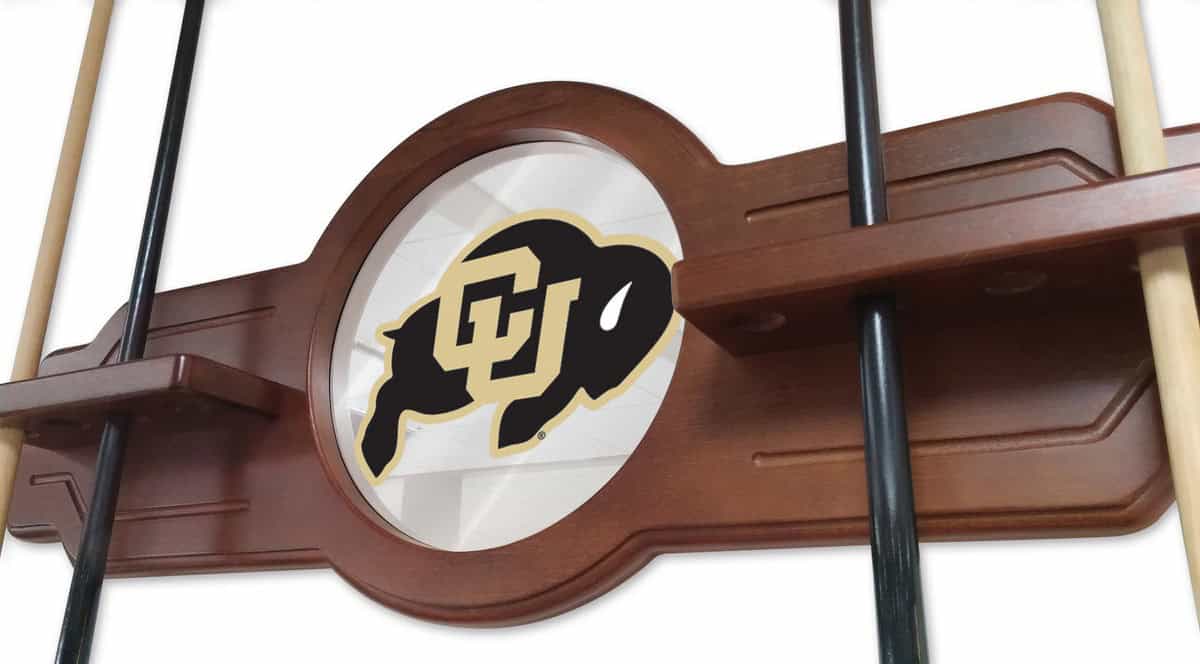 University of Colorado Black Logo Cue Rack 3 University of Colorado Black Logo Cue Rack - Image 3