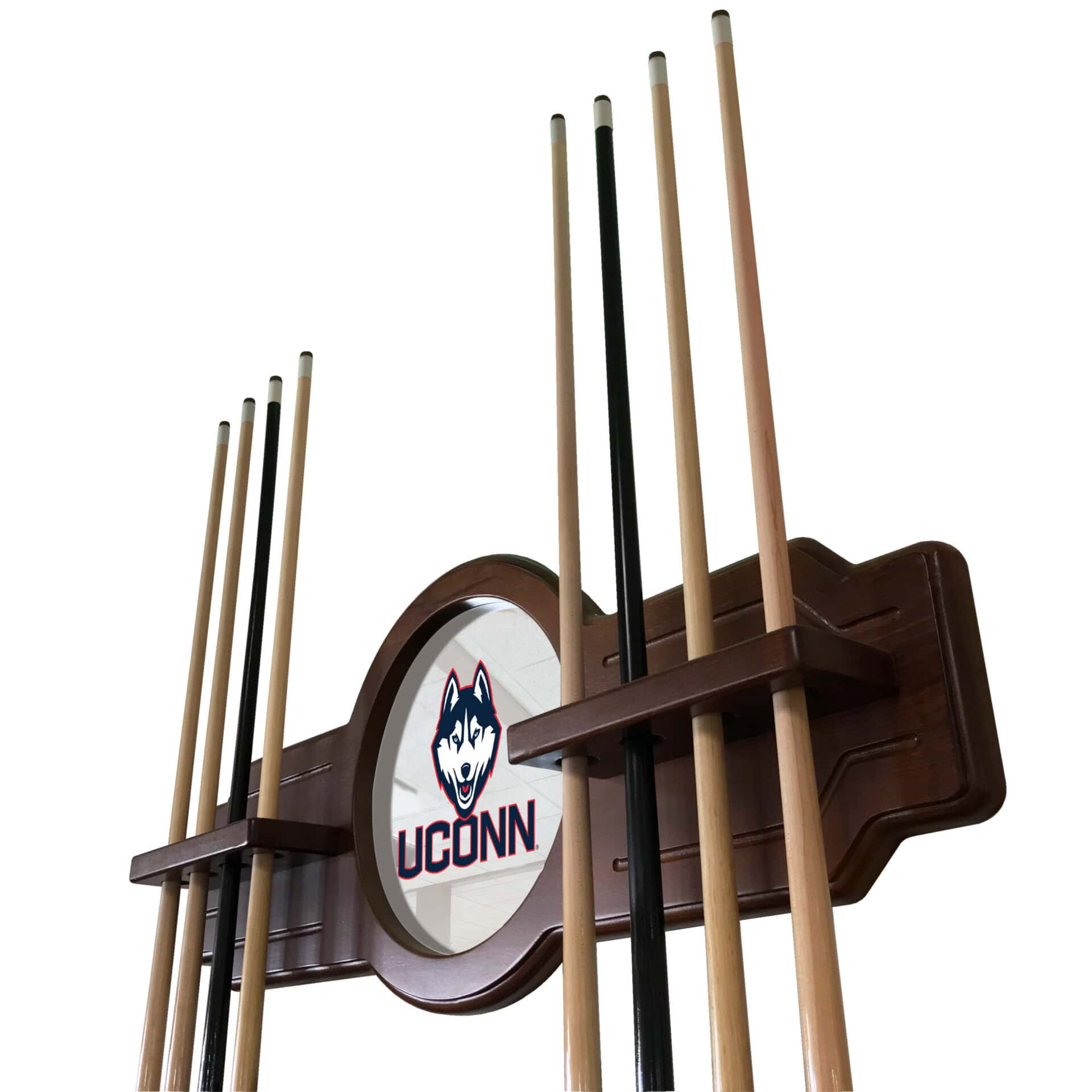 University of Connecticut Black Logo Cue Rack 2 University of Connecticut Black Logo Cue Rack - Image 2
