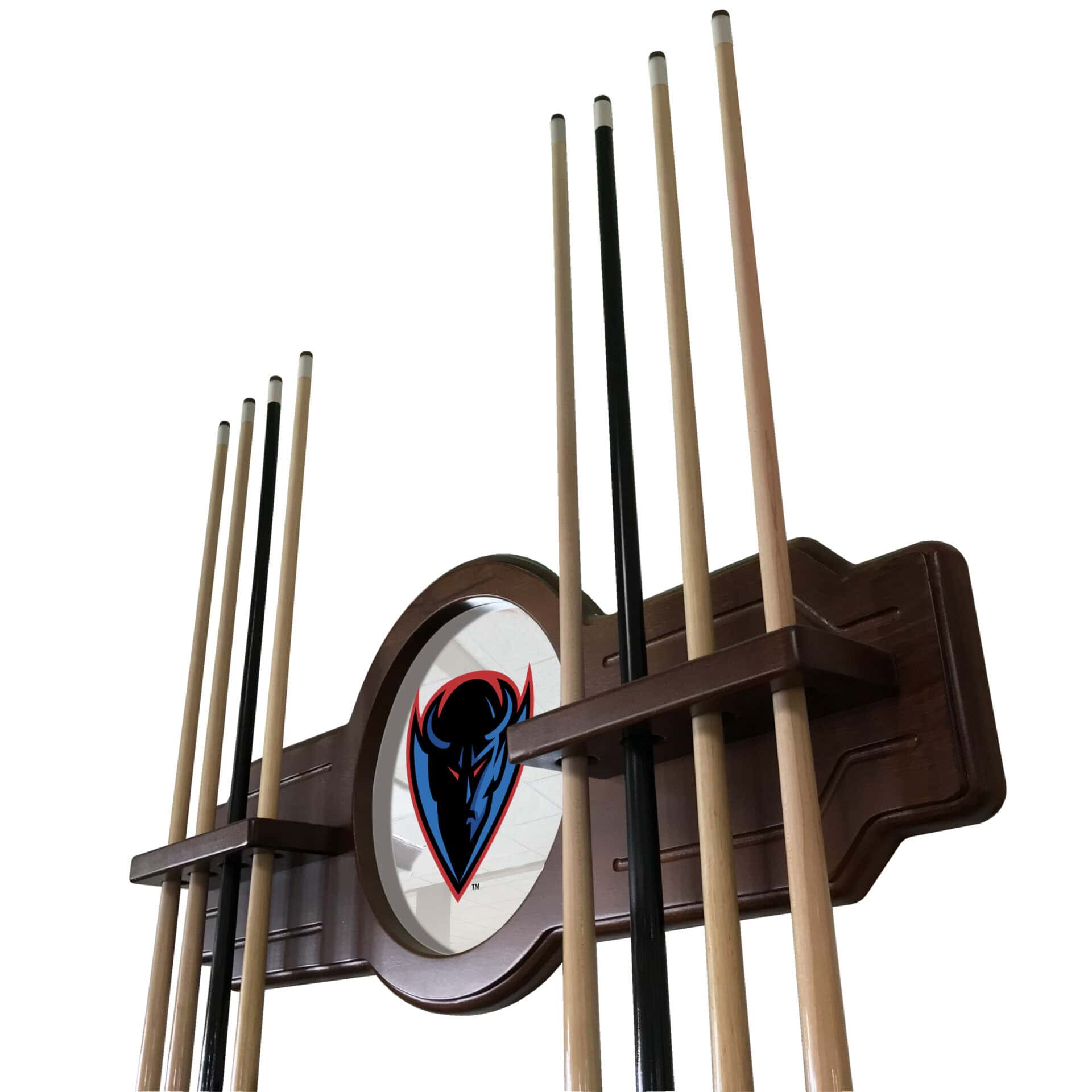 DePaul University Black Logo Cue Rack 2 DePaul University Black Logo Cue Rack - Image 2