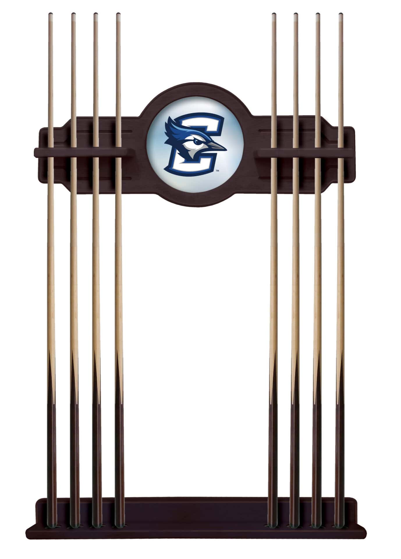 Creighton University English Tudor Logo Cue Rack 1 Creighton University English Tudor Logo Cue Rack
