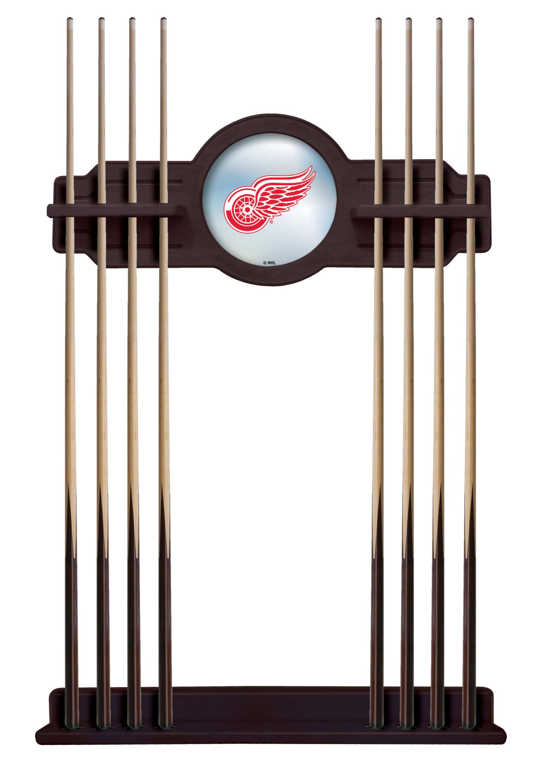 Detroit Red Wings English Tudor Logo Cue Rack 7 Detroit Red Wings English Tudor Logo Cue Rack