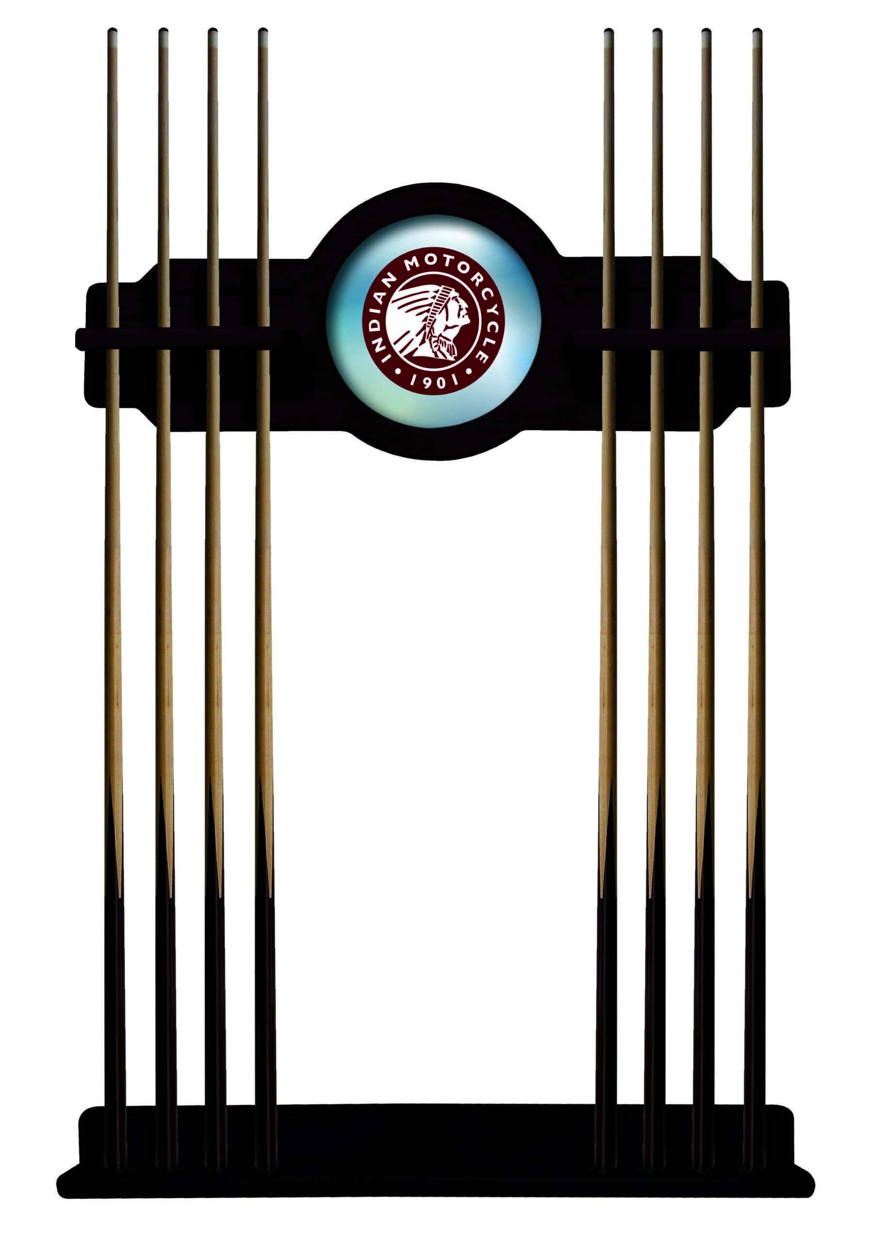 Indian Motorcycle English Tudor Logo Cue Rack 7 Indian Motorcycle English Tudor Logo Cue Rack