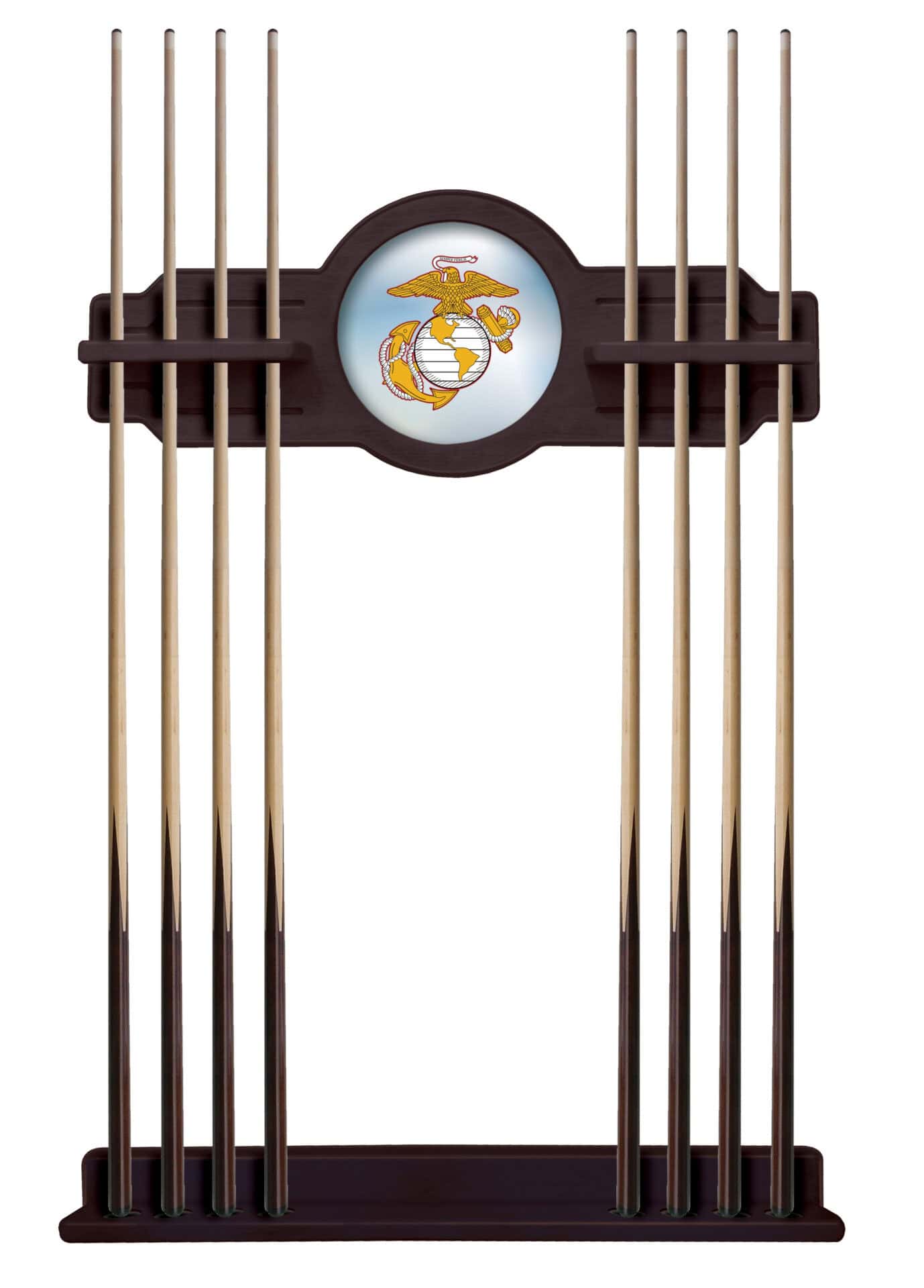 Marine Corps (Red/Yellow) English Tudor Logo Cue Rack 1 Marine Corps (Red/Yellow) English Tudor Logo Cue Rack
