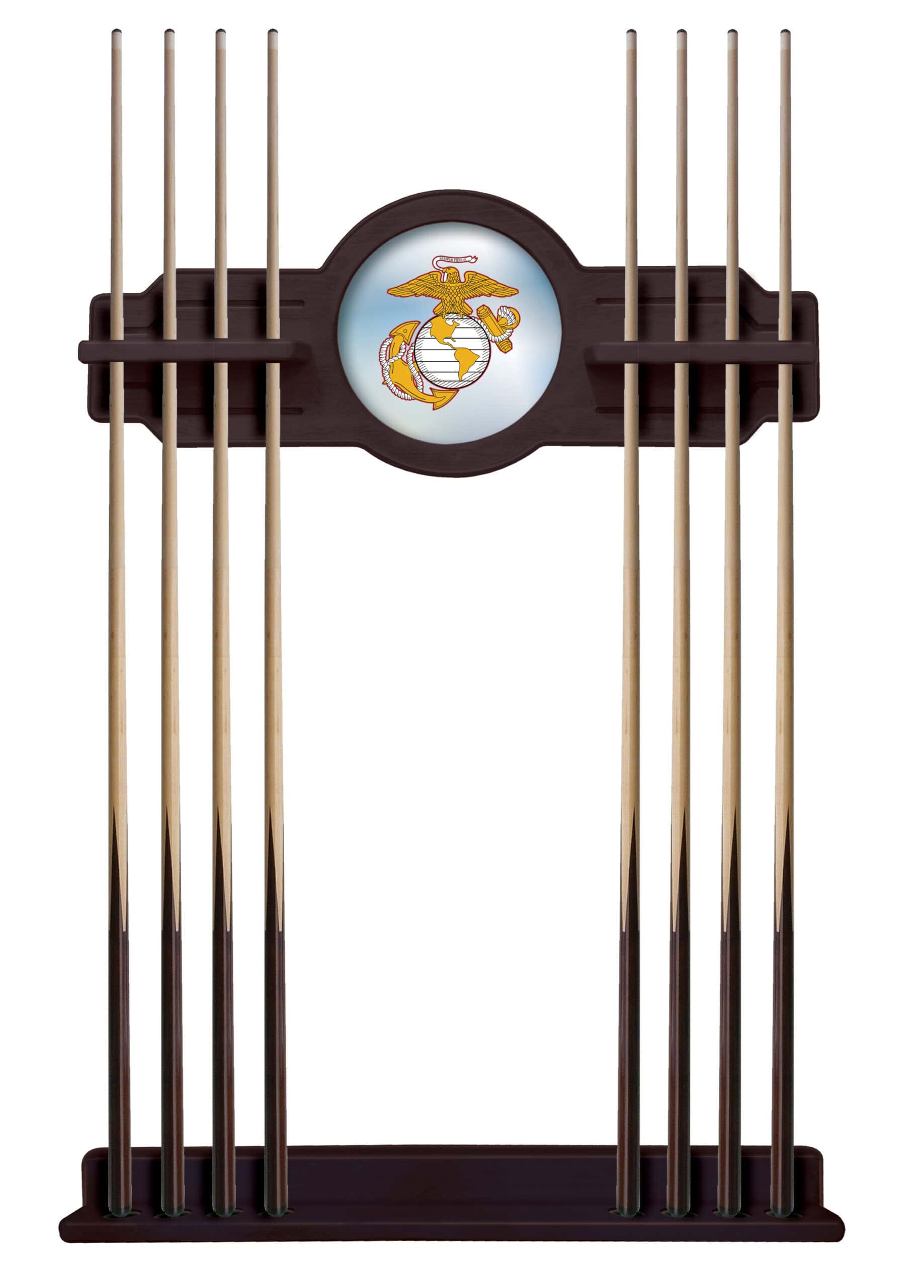 Marine Corps (Red/Yellow) English Tudor Logo Cue Rack 7 Marine Corps (Red/Yellow) English Tudor Logo Cue Rack