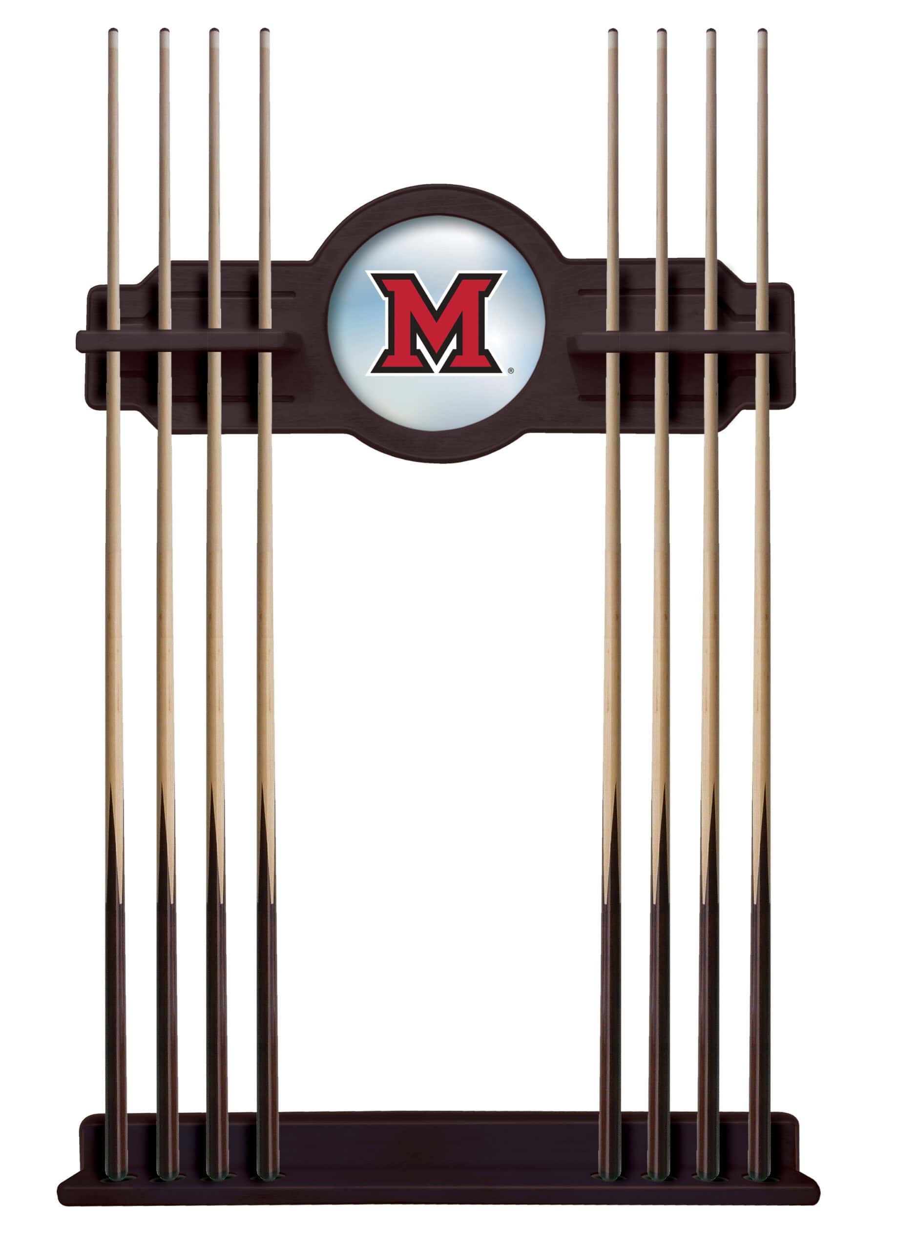 Miami University (OH) English Tudor Logo Cue Rack 8 Miami University (OH) English Tudor Logo Cue Rack