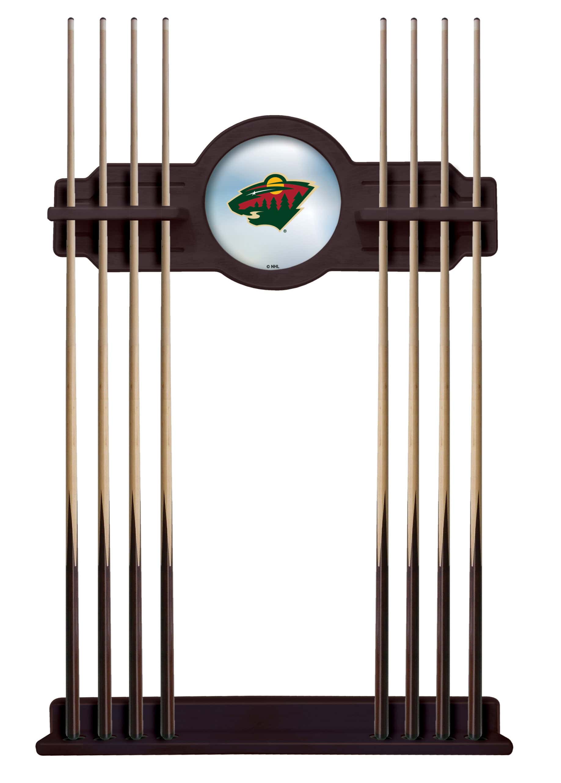 Minnesota Wild English Tudor Logo Cue Rack 7 Minnesota Wild English Tudor Logo Cue Rack