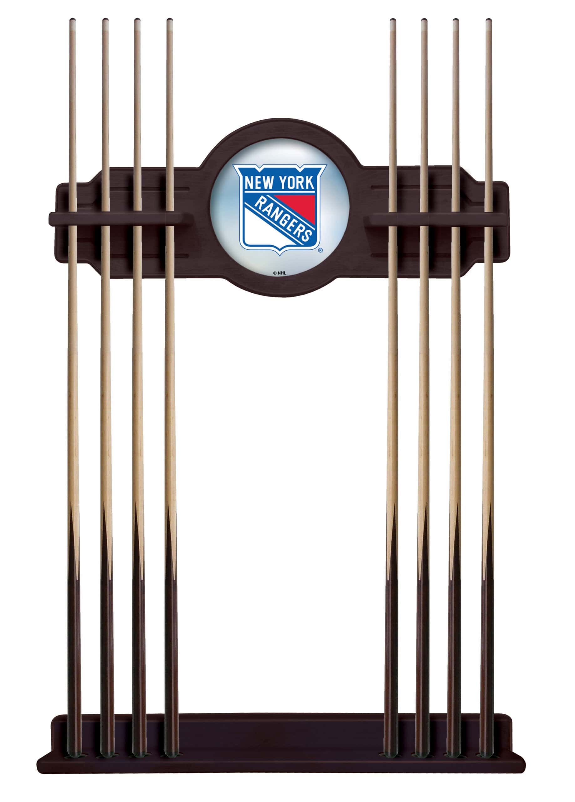 New York Rangers English Tudor Logo Cue Rack 7 New York Rangers English Tudor Logo Cue Rack