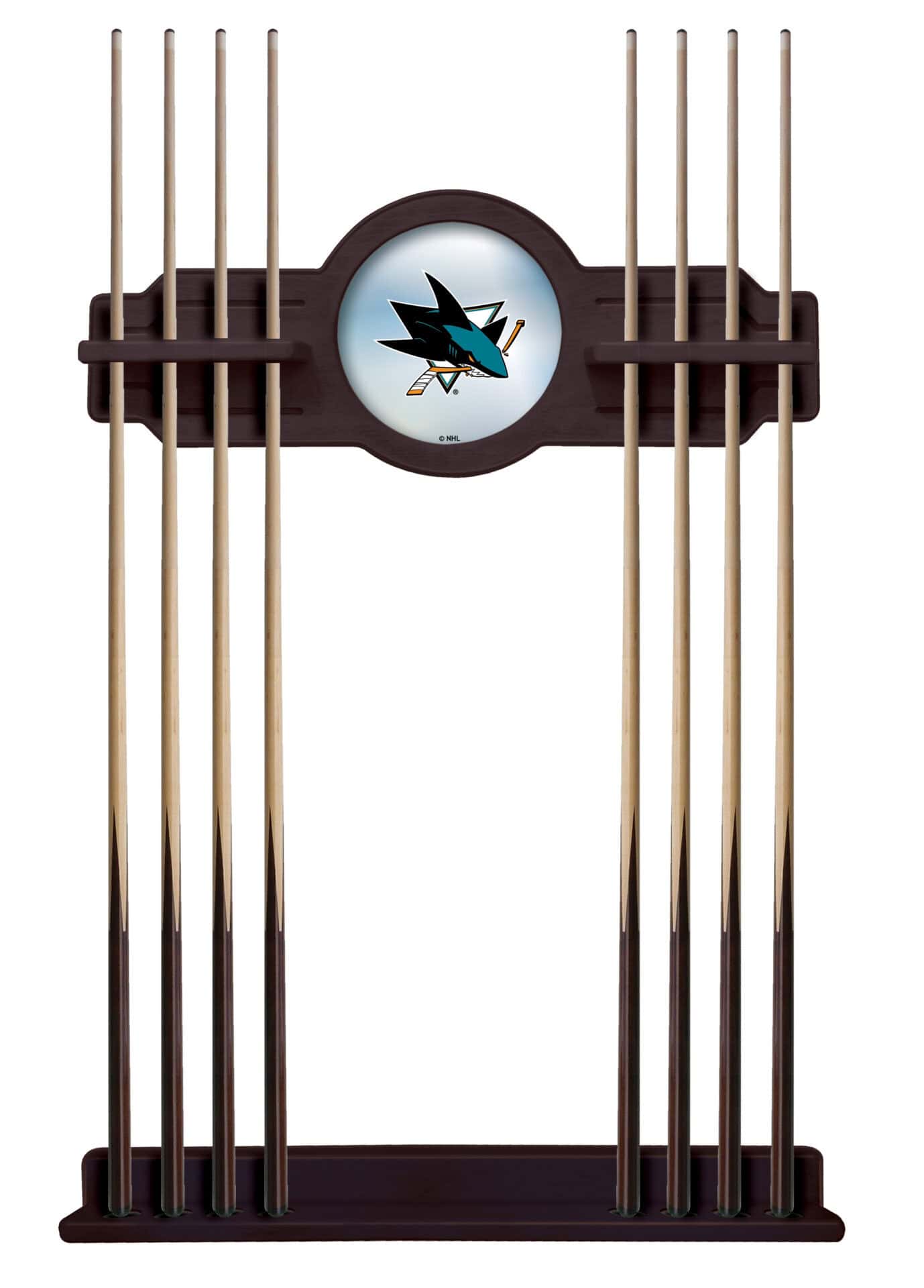 San Jose Sharks English Tudor Logo Cue Rack 1 San Jose Sharks English Tudor Logo Cue Rack