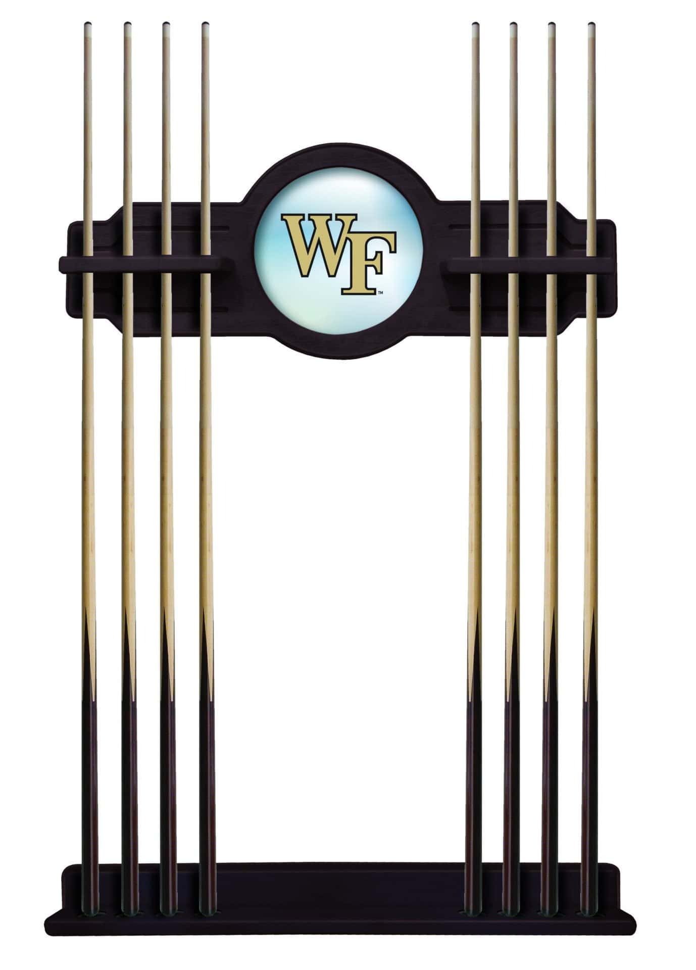 Wake Forest University English Tudor Logo Cue Rack 1 Wake Forest University English Tudor Logo Cue Rack