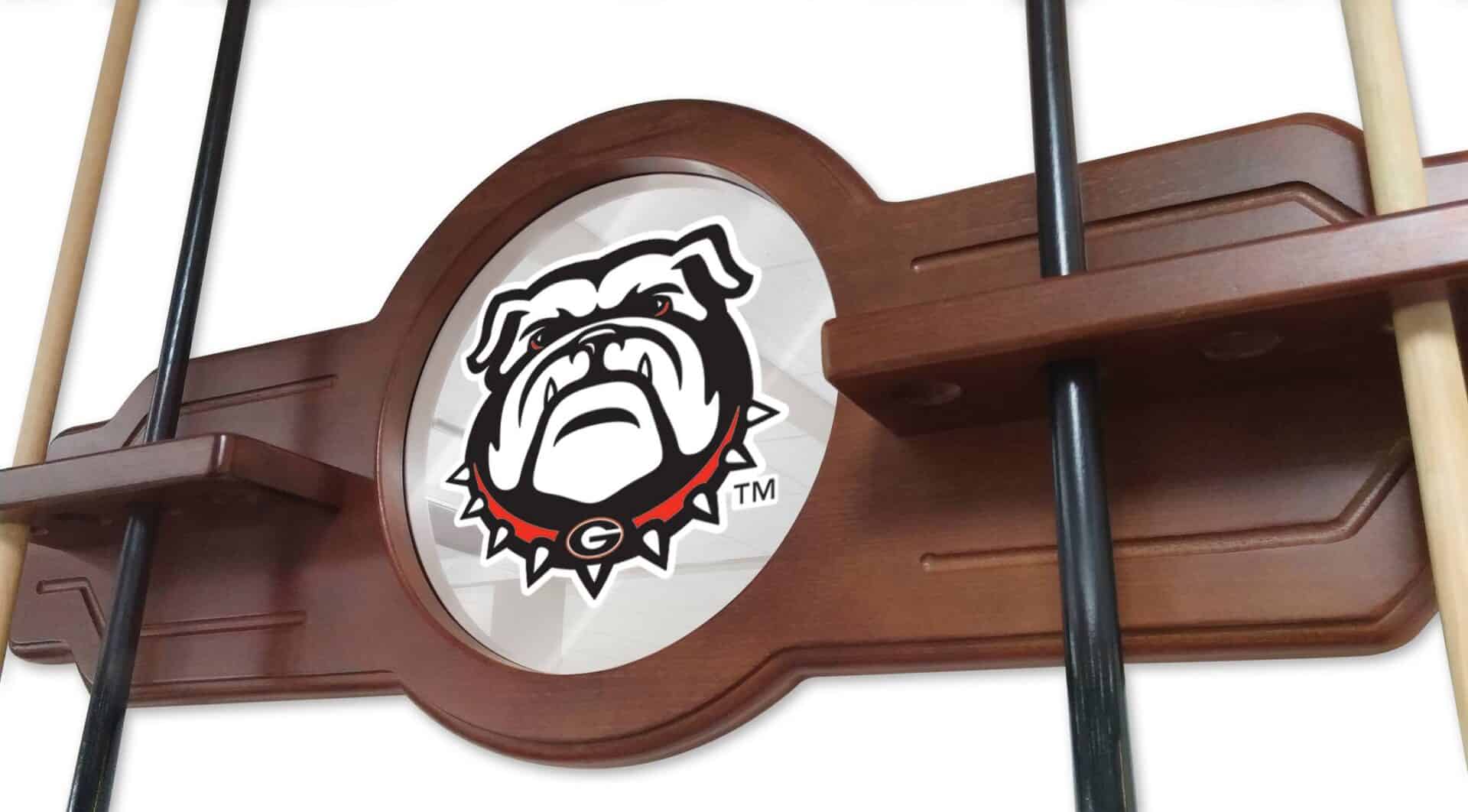 University of Georgia (Bulldog) Navajo Logo Cue Rack 3 University of Georgia (Bulldog) Navajo Logo Cue Rack - Image 3